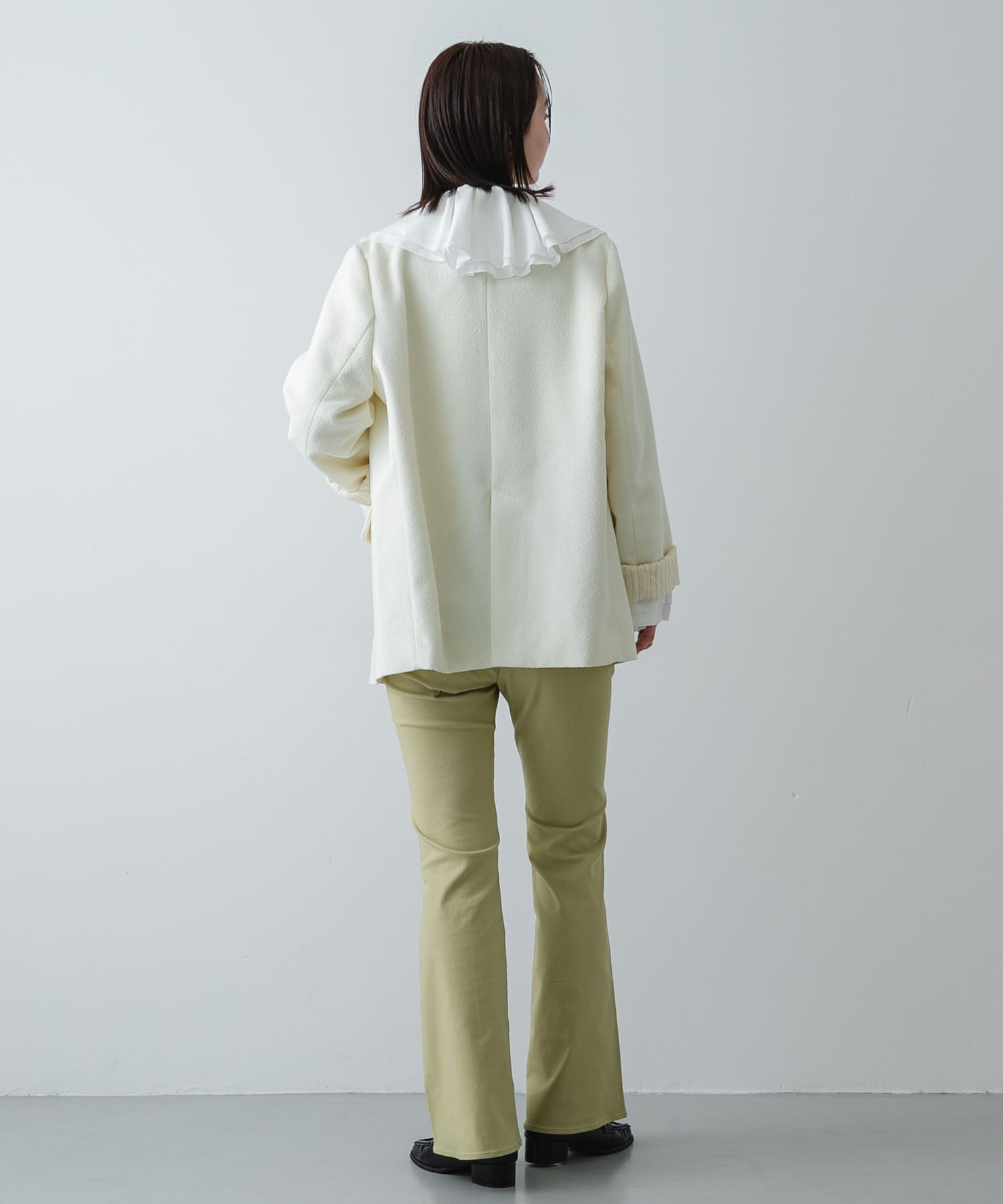 ストレッチフレアパンツ Y.BEIGE S