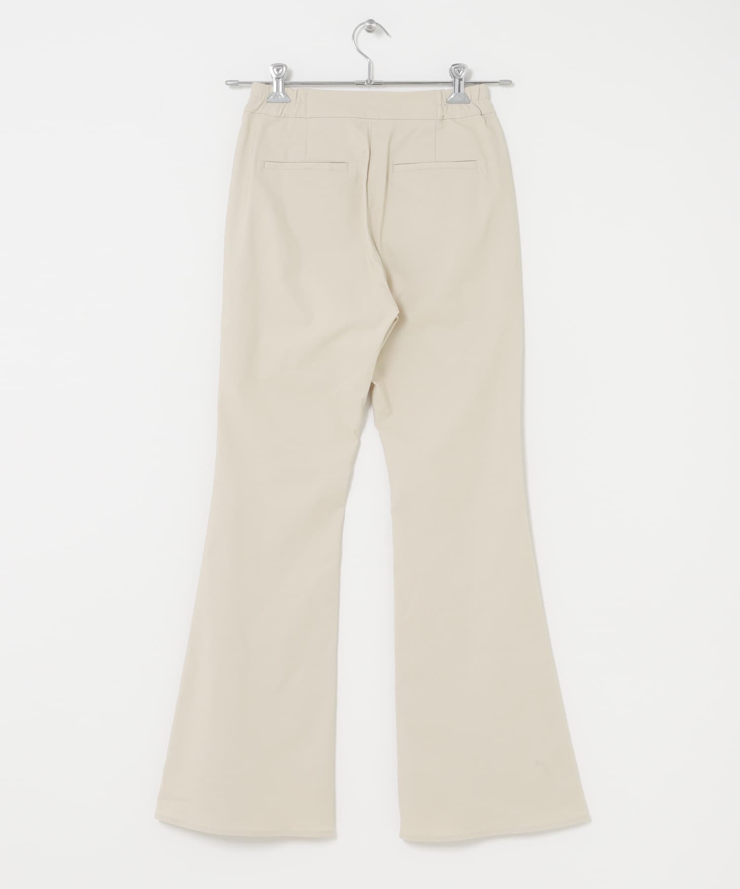 ストレッチフレアパンツ GREIGE S