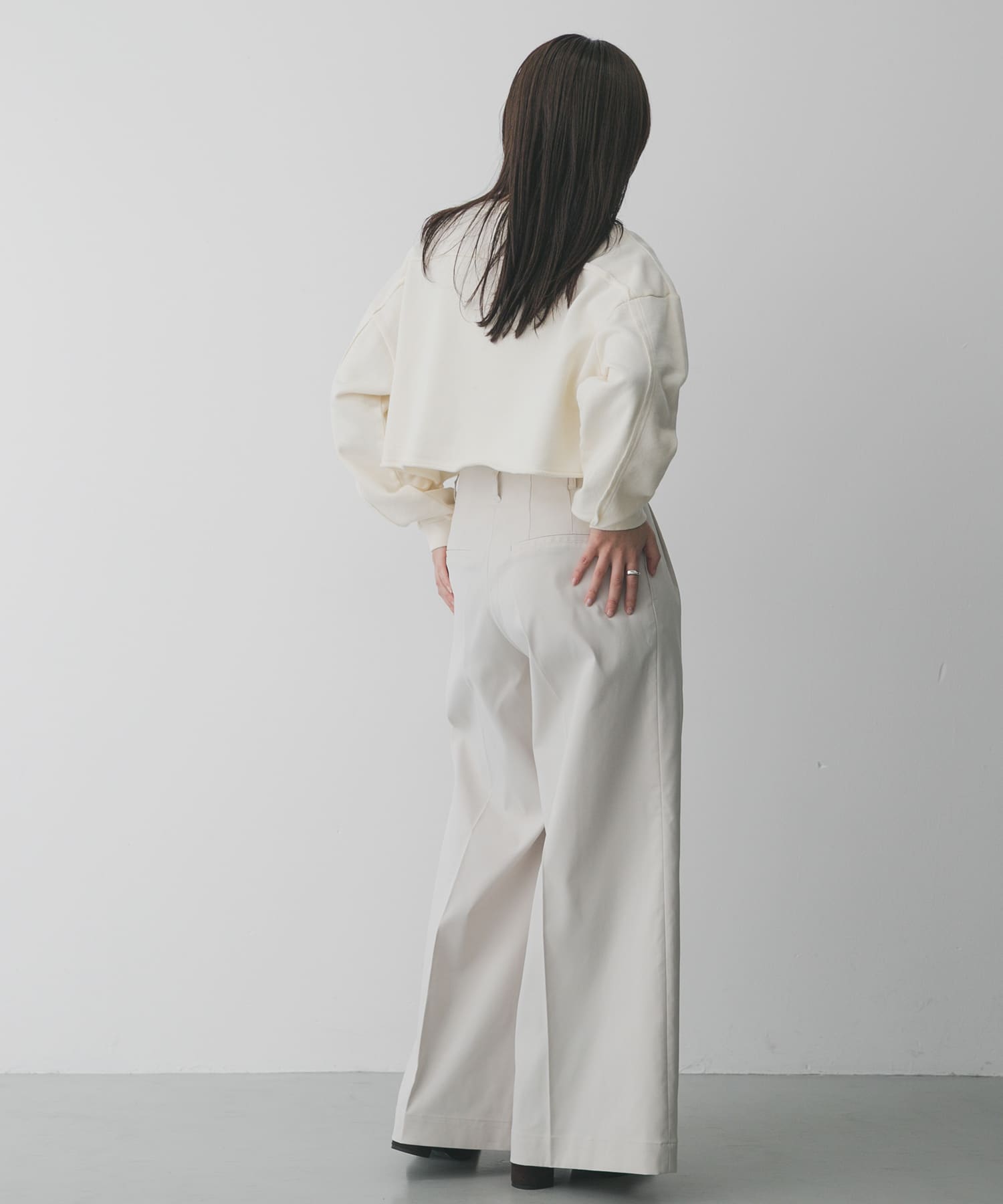 『XS/Lサイズ/WEB限定』バギーチノパンツ IVORY S