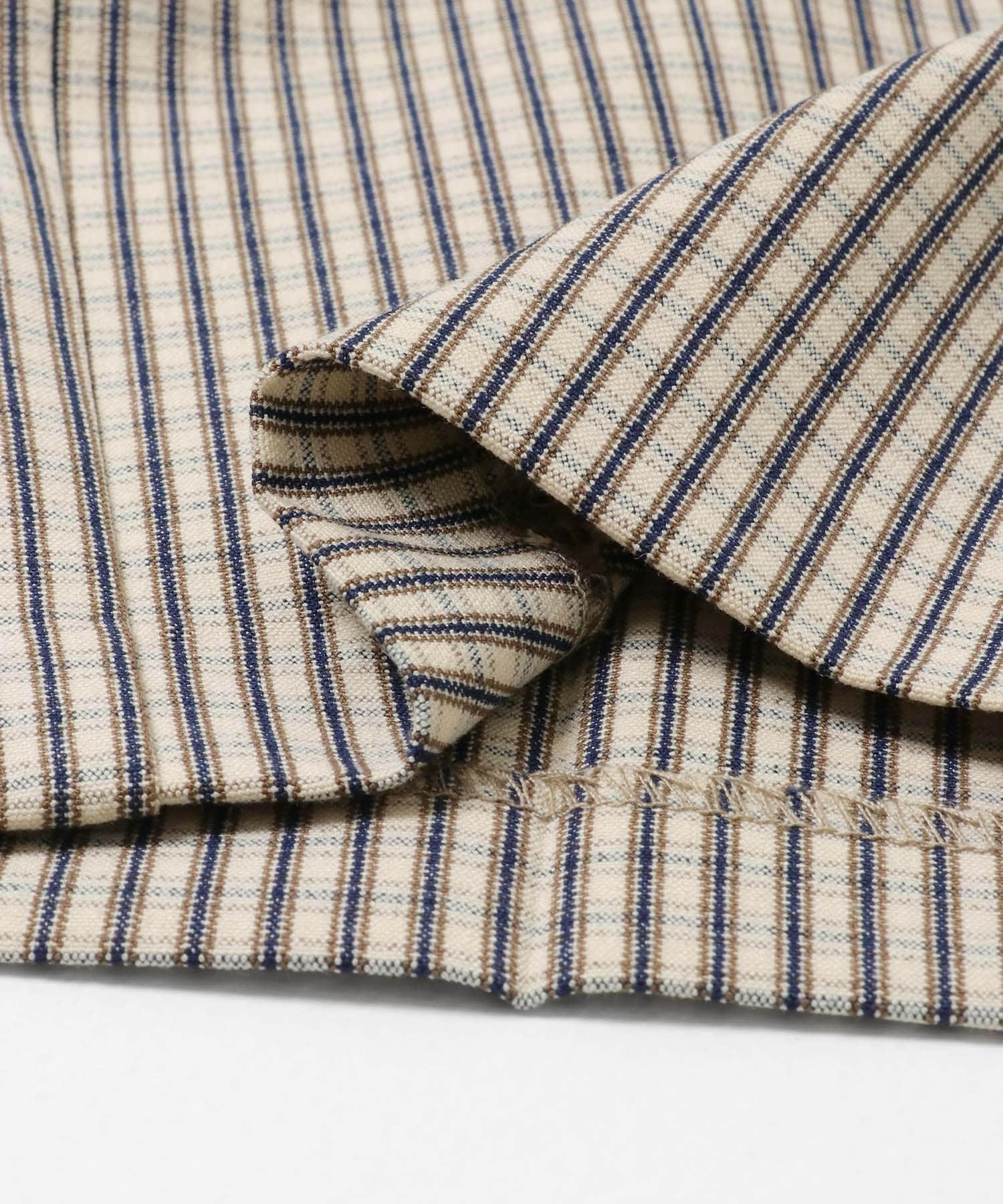 『XS,TALLサイズ/WEB限定』『イージーケア』ワイドイージーパンツ BEG×BLK XS