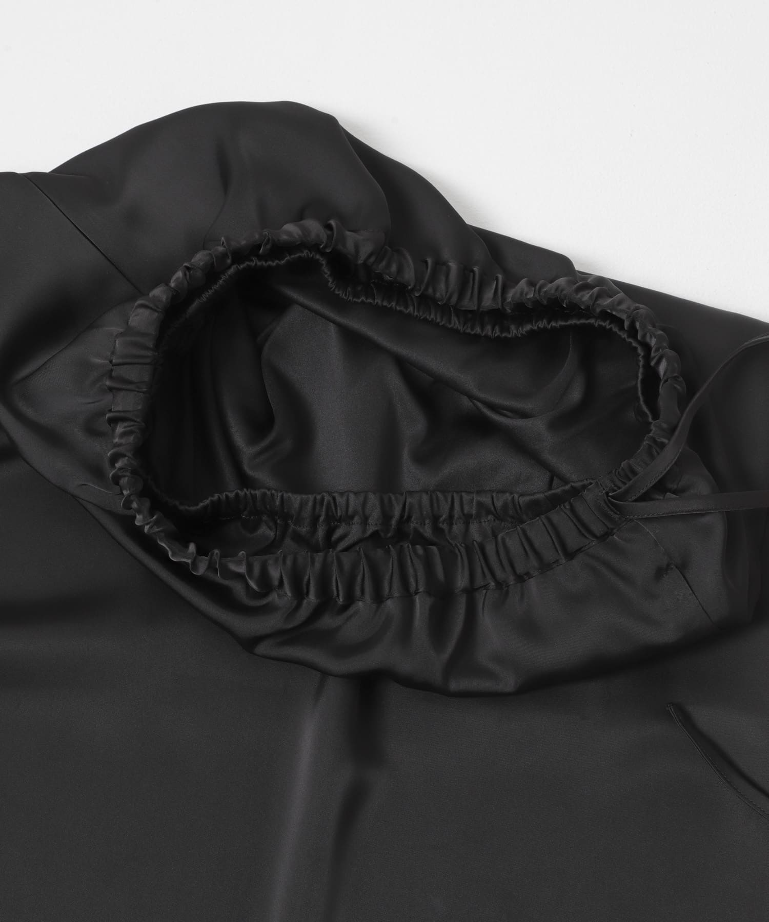 アシメレースヘムスカート BLACK One