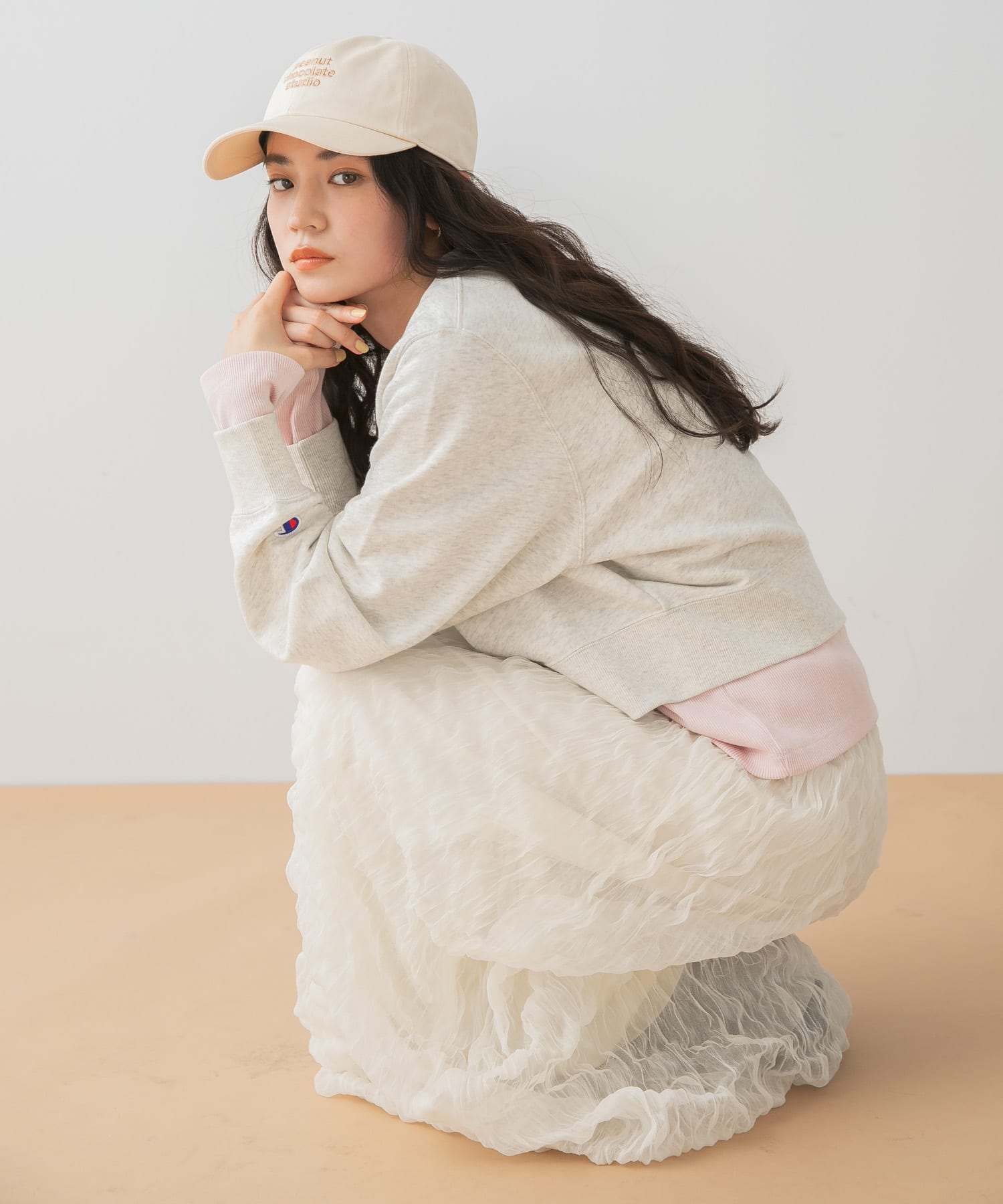身長：160cm サイズ：one