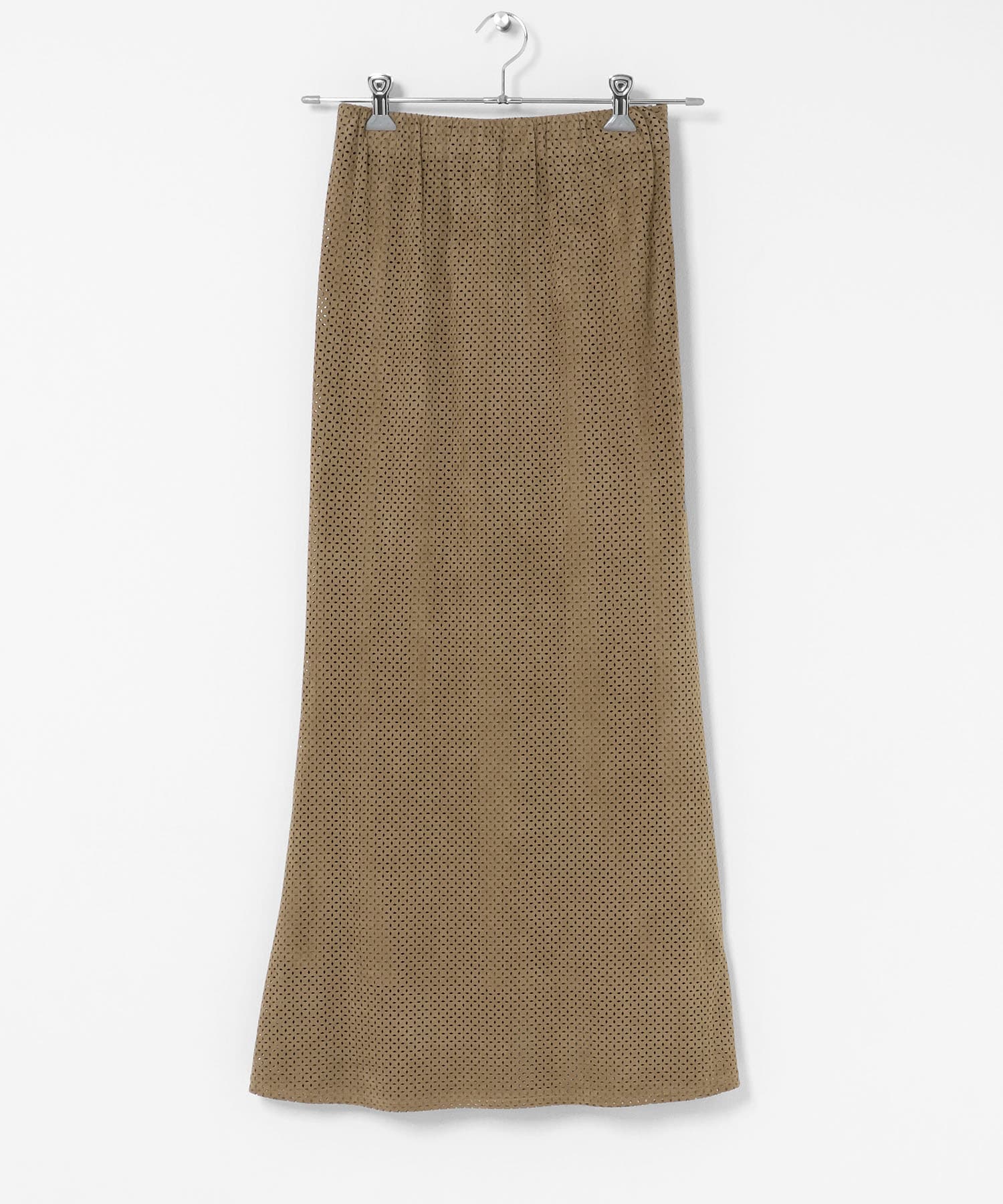 FSパンチングナロースカート BEIGE S