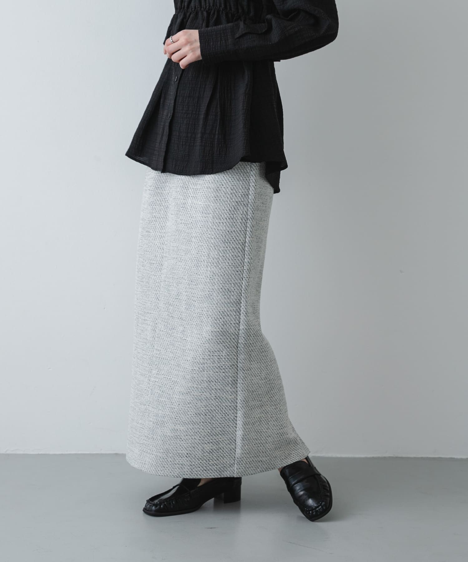 ツイードアイラインスカート