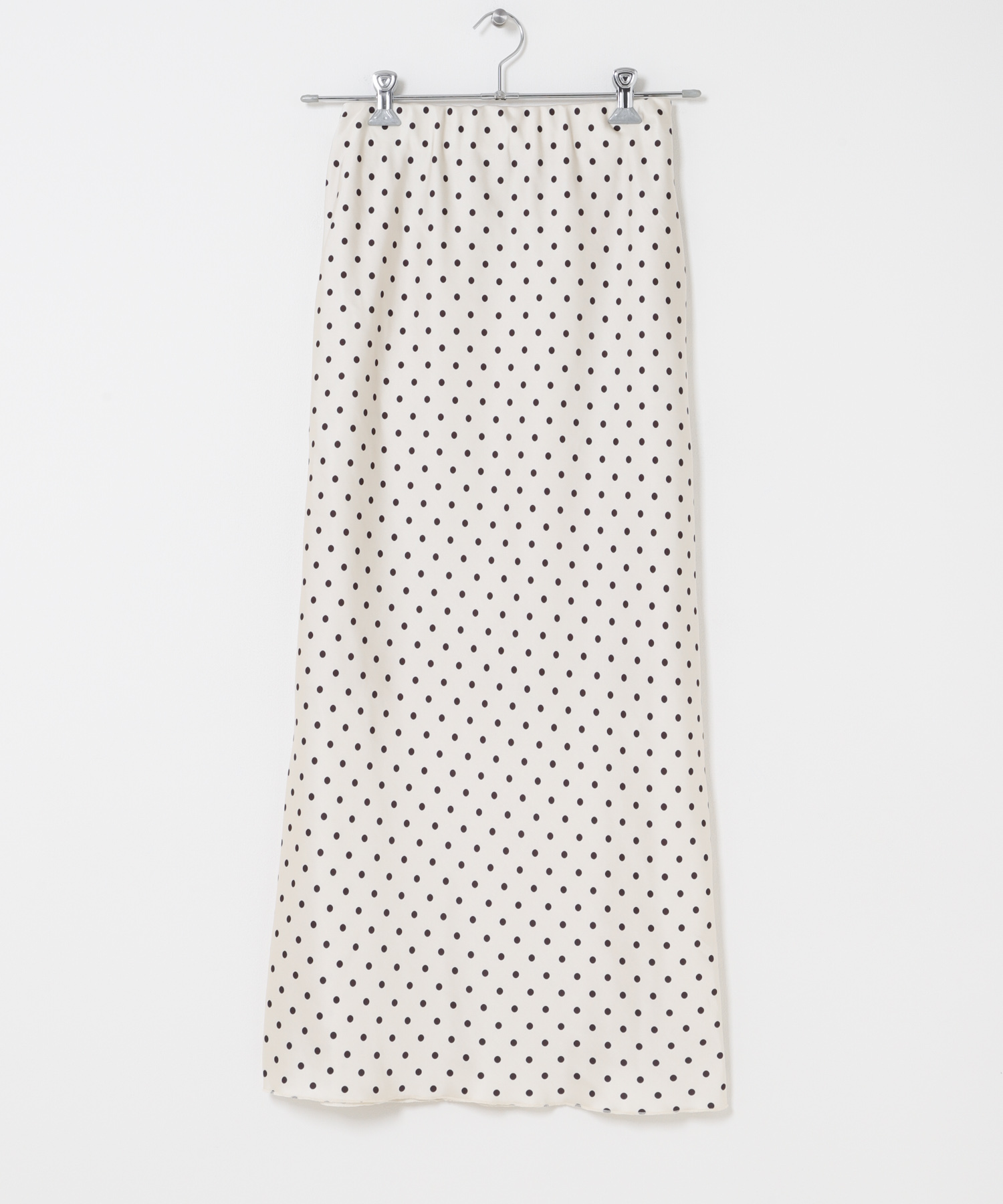 サテンアイラインスカート IVO×BLK S