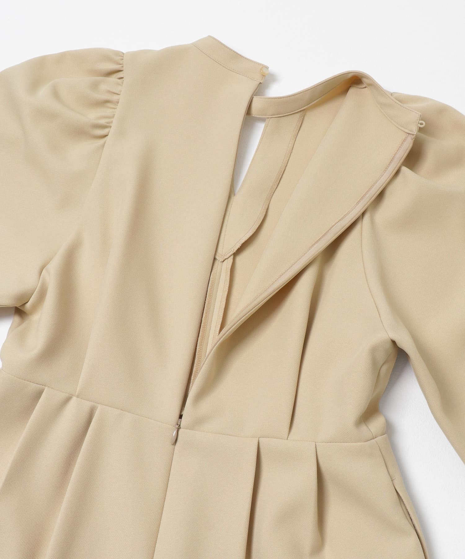 『撥水/防花粉』SKINProofパフショルダーオールインワン BEIGE S