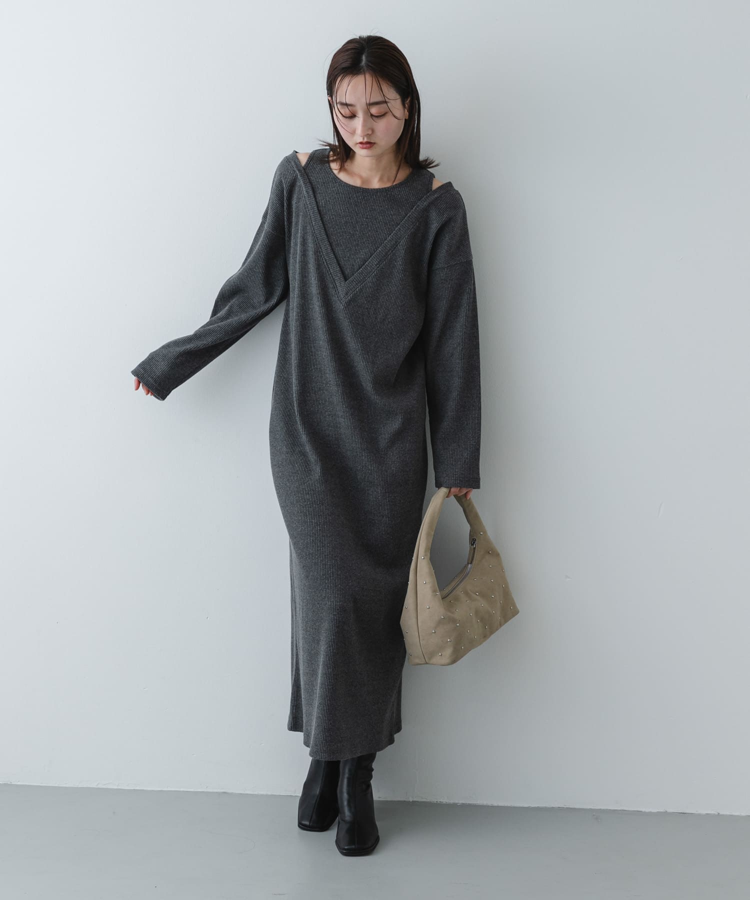 身長：169cm サイズ：one