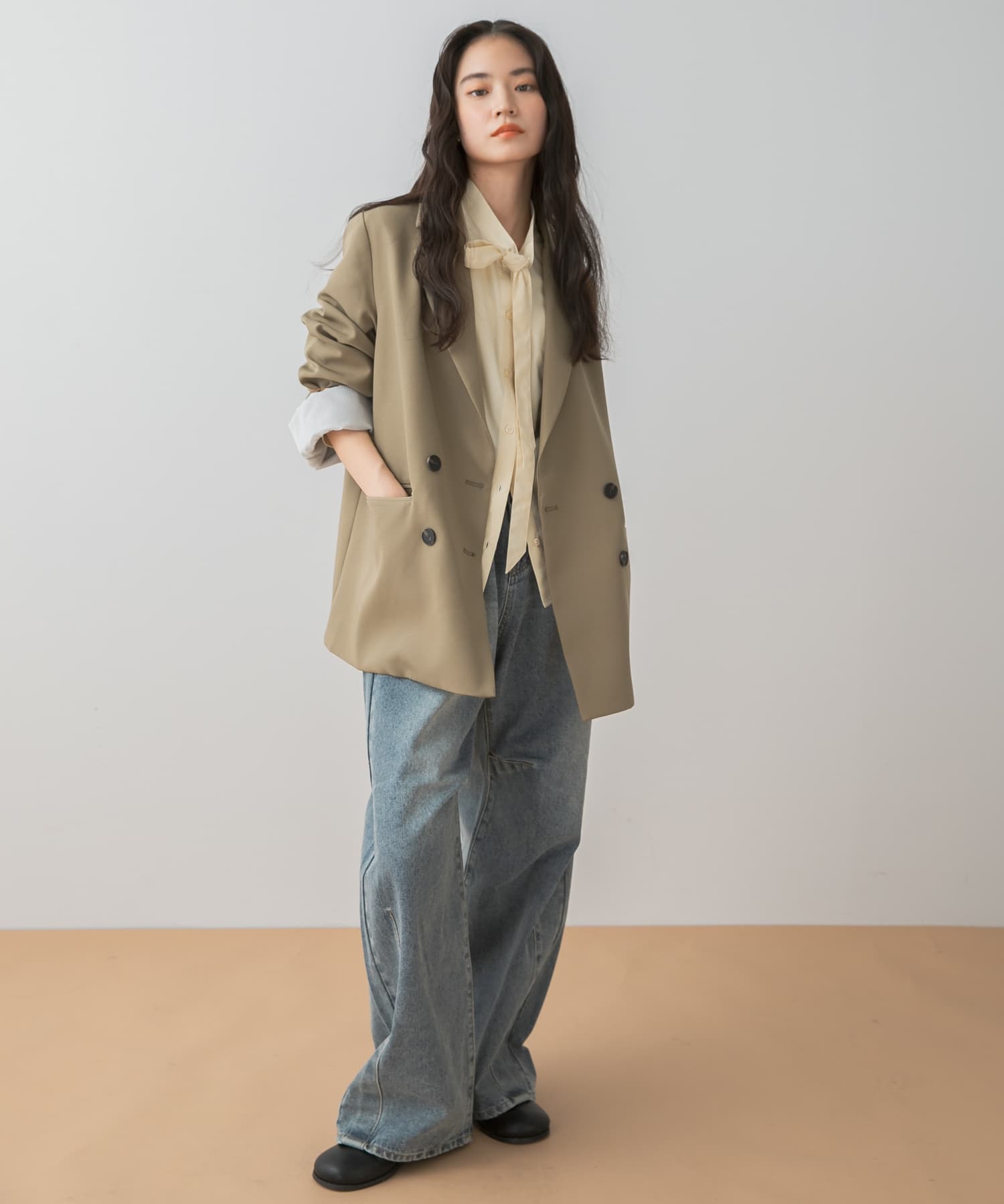 身長：160cm サイズ：one