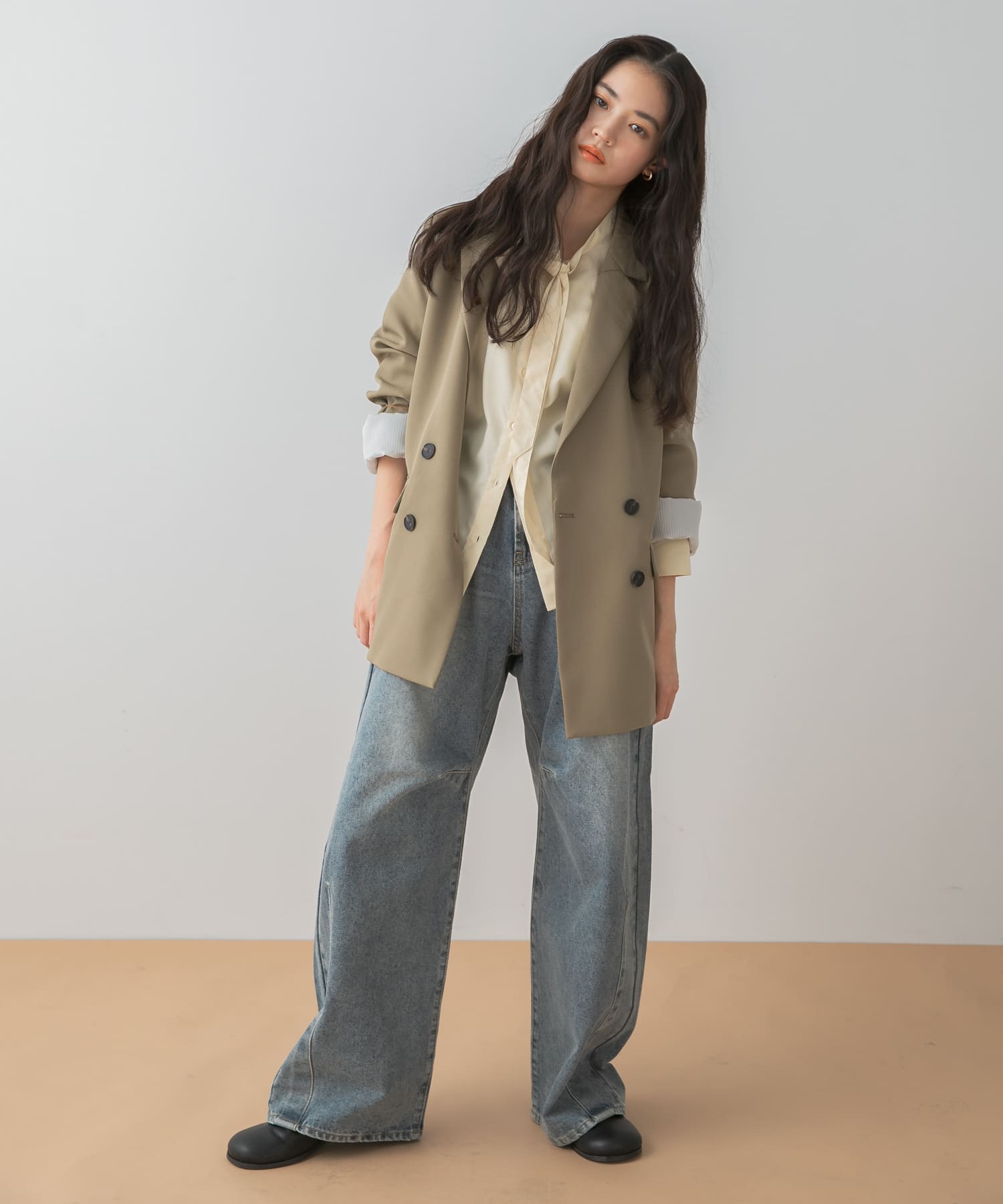 身長：160cm サイズ：one