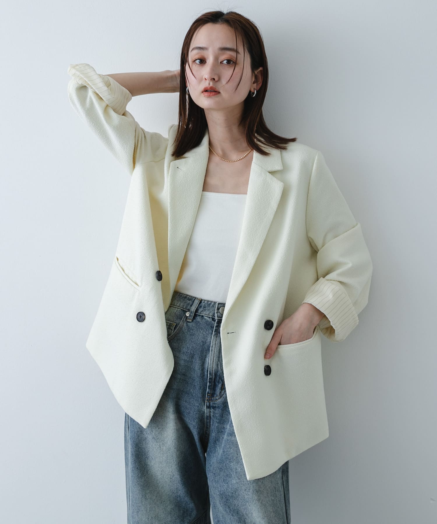 身長：169cm サイズ：one