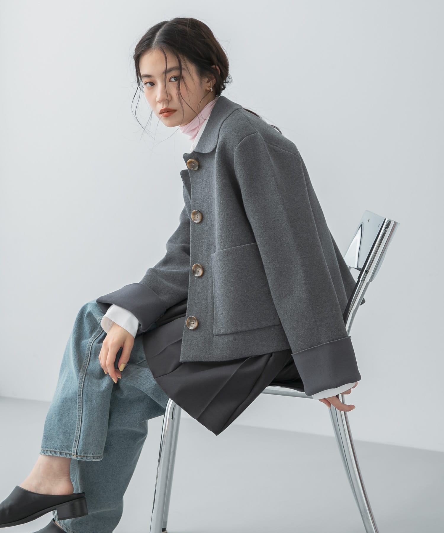 身長：160cm サイズ：one