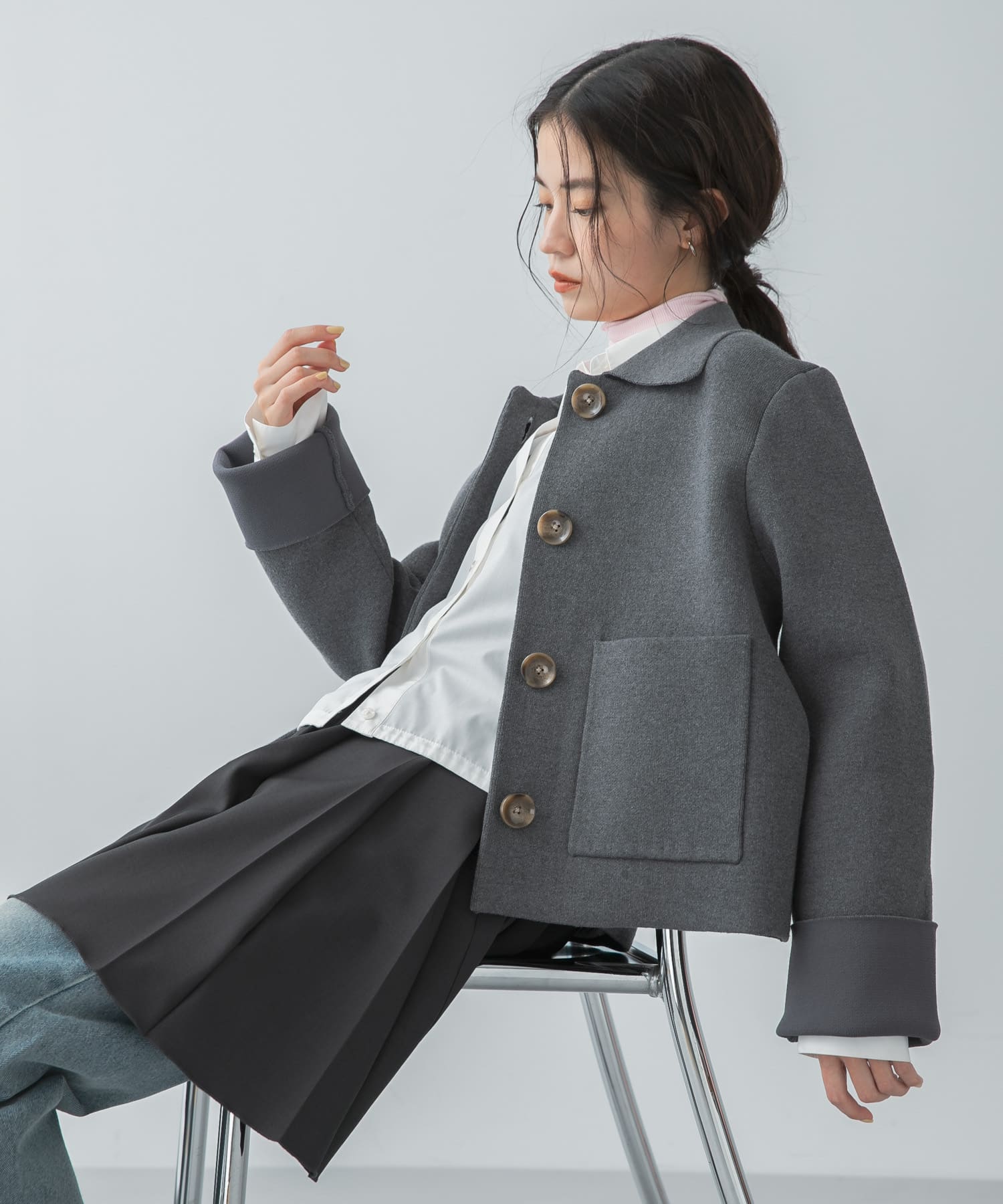 身長：160cm サイズ：one