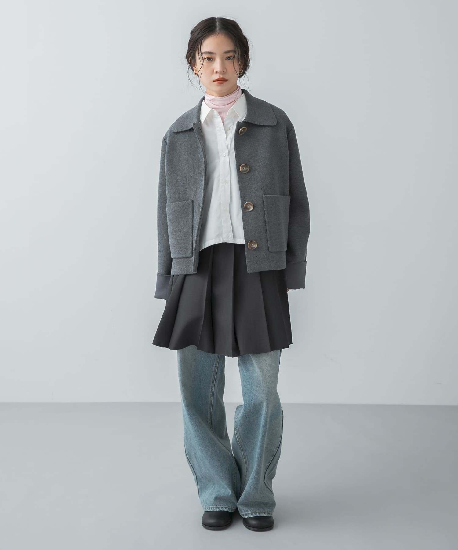 身長：160cm サイズ：one