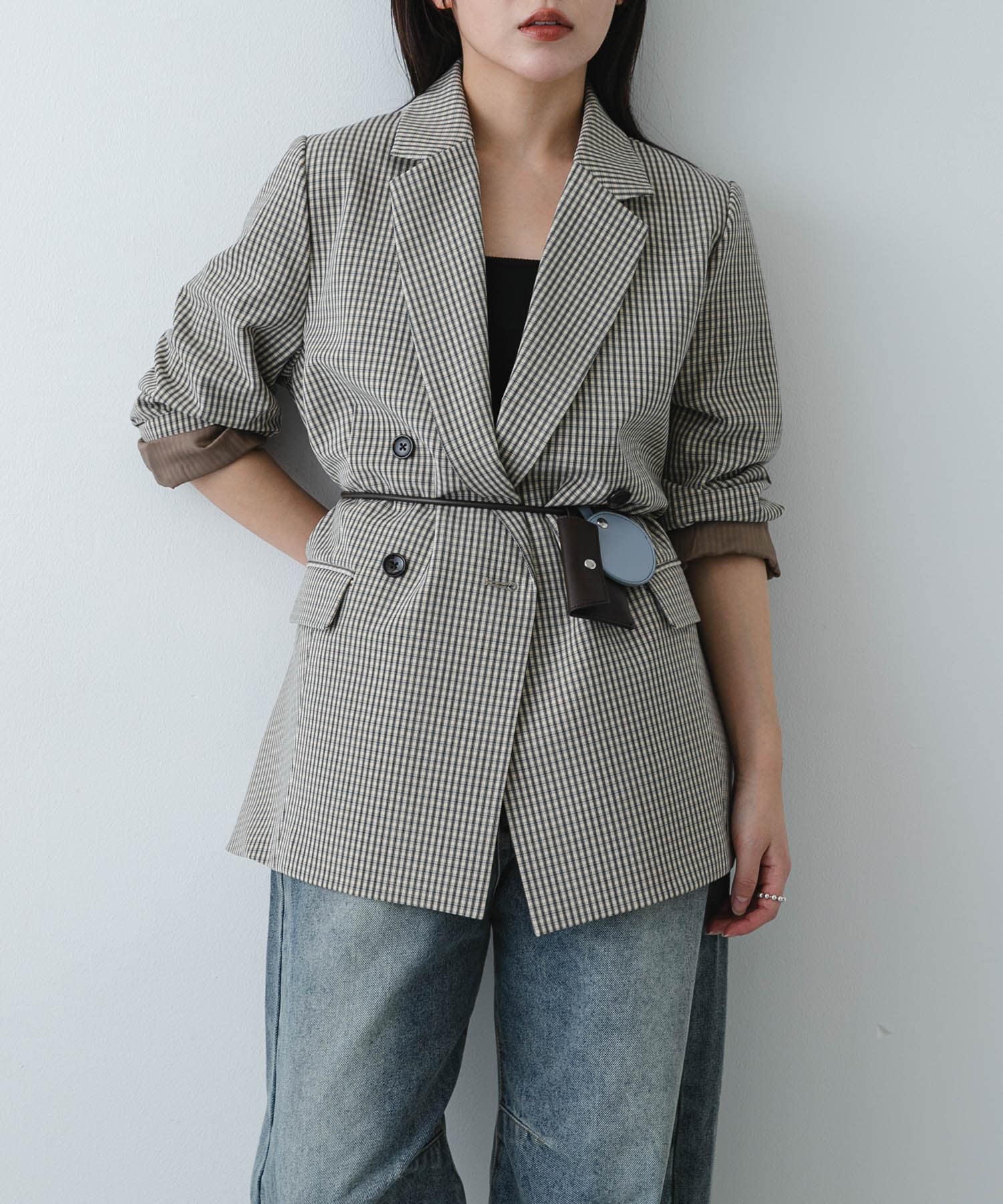 『イージーケア』ダブルテーラードジャケット