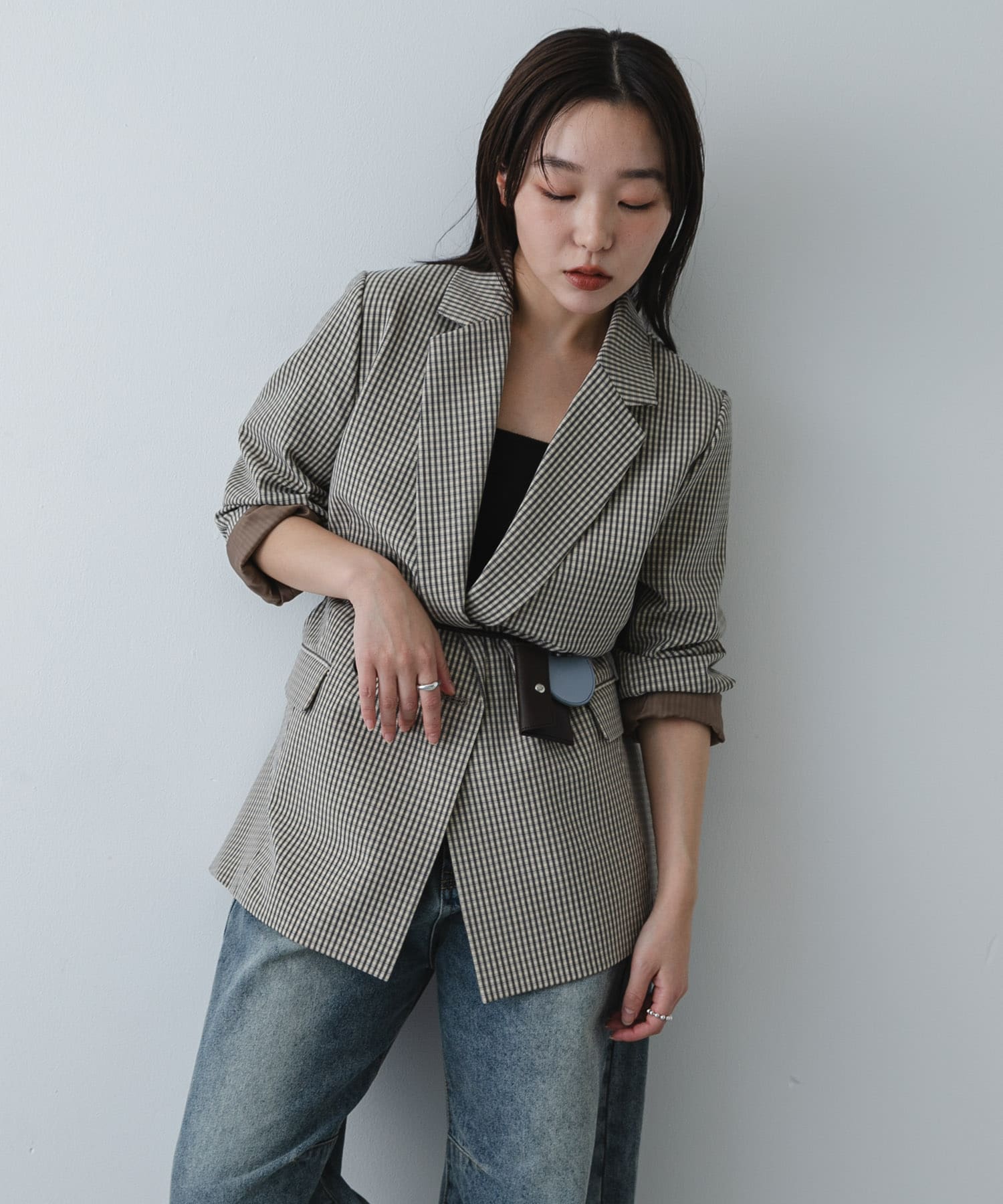 身長：158cm サイズ：one