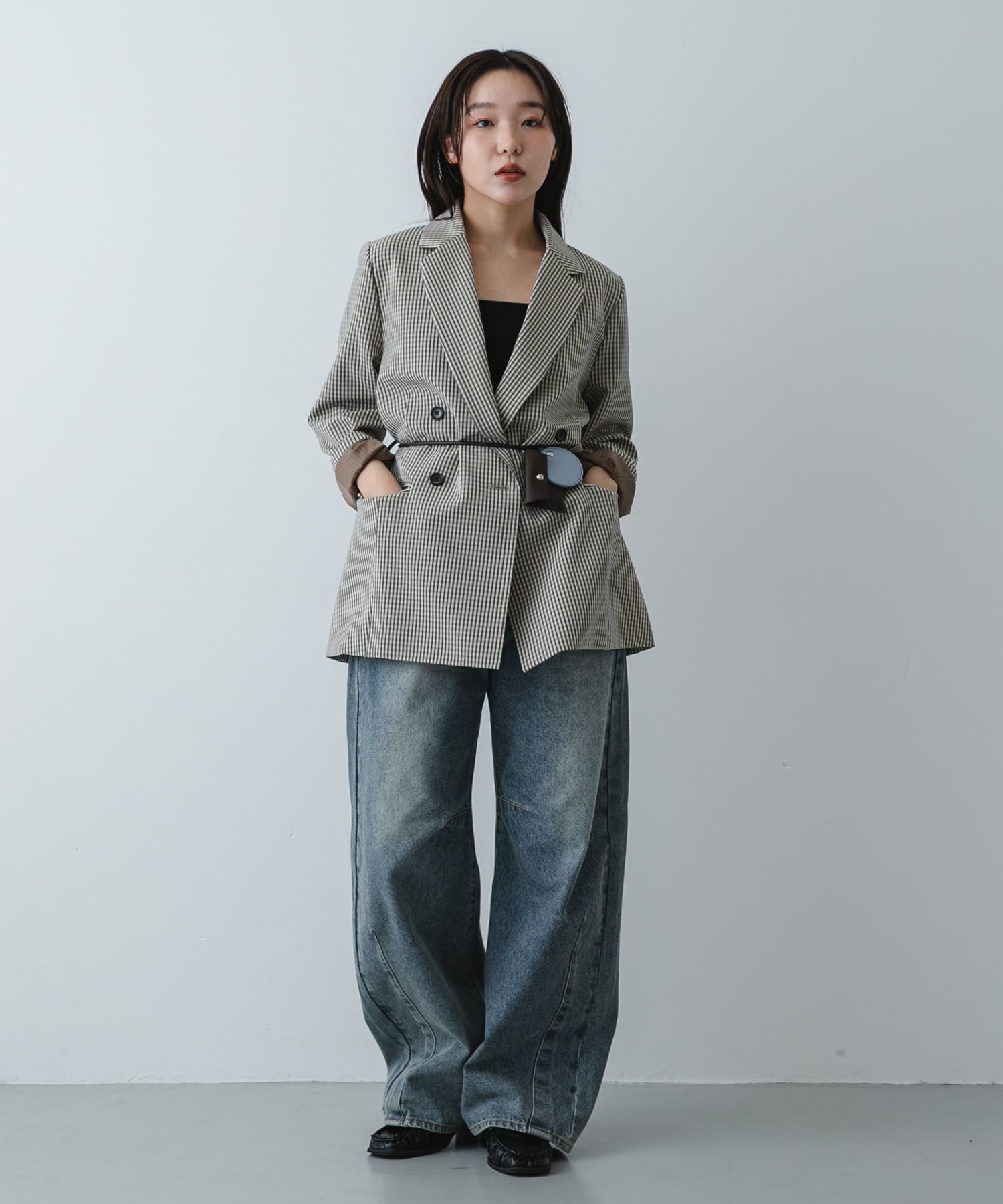 身長：158cm サイズ：one