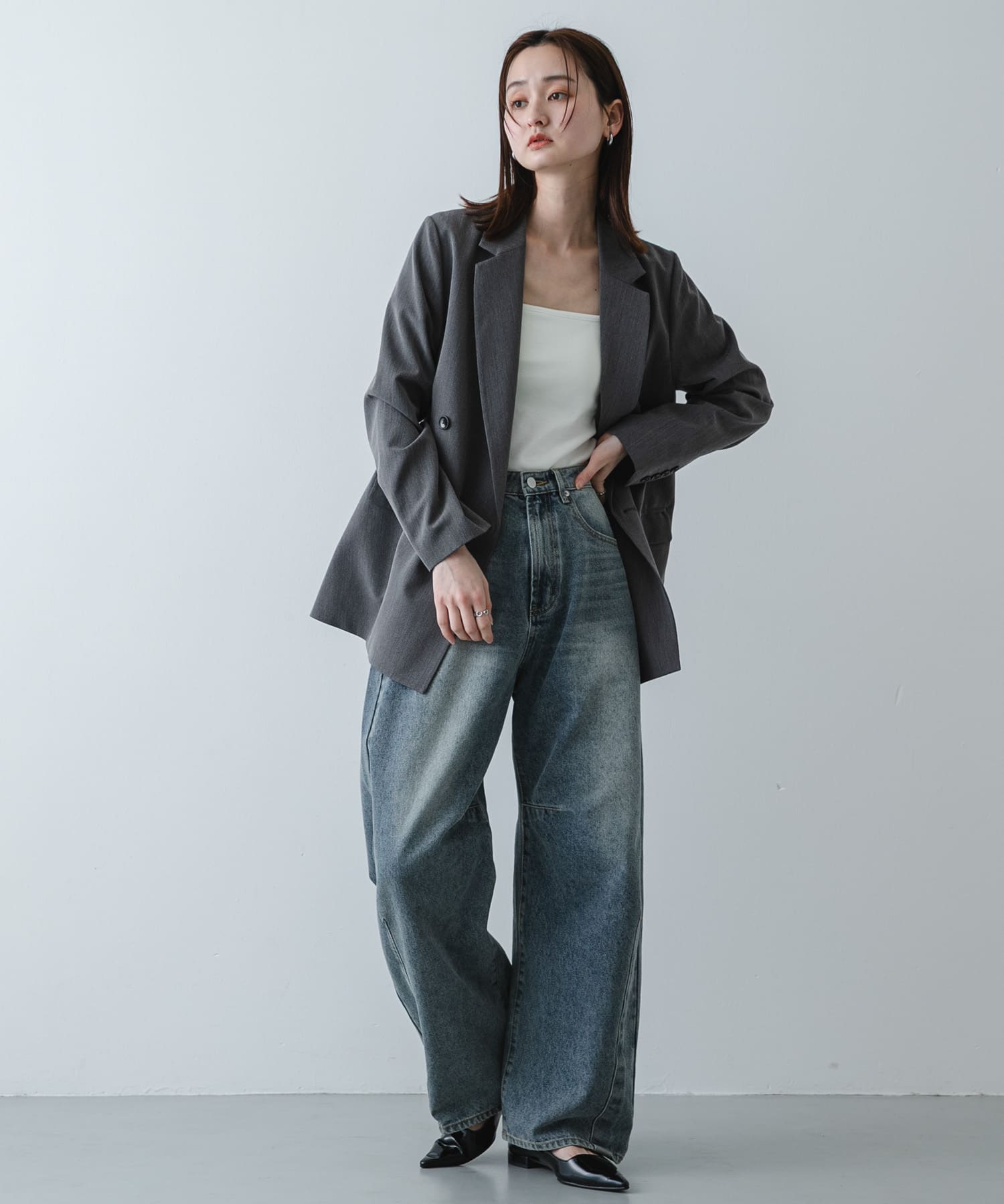 身長：169cm サイズ：one
