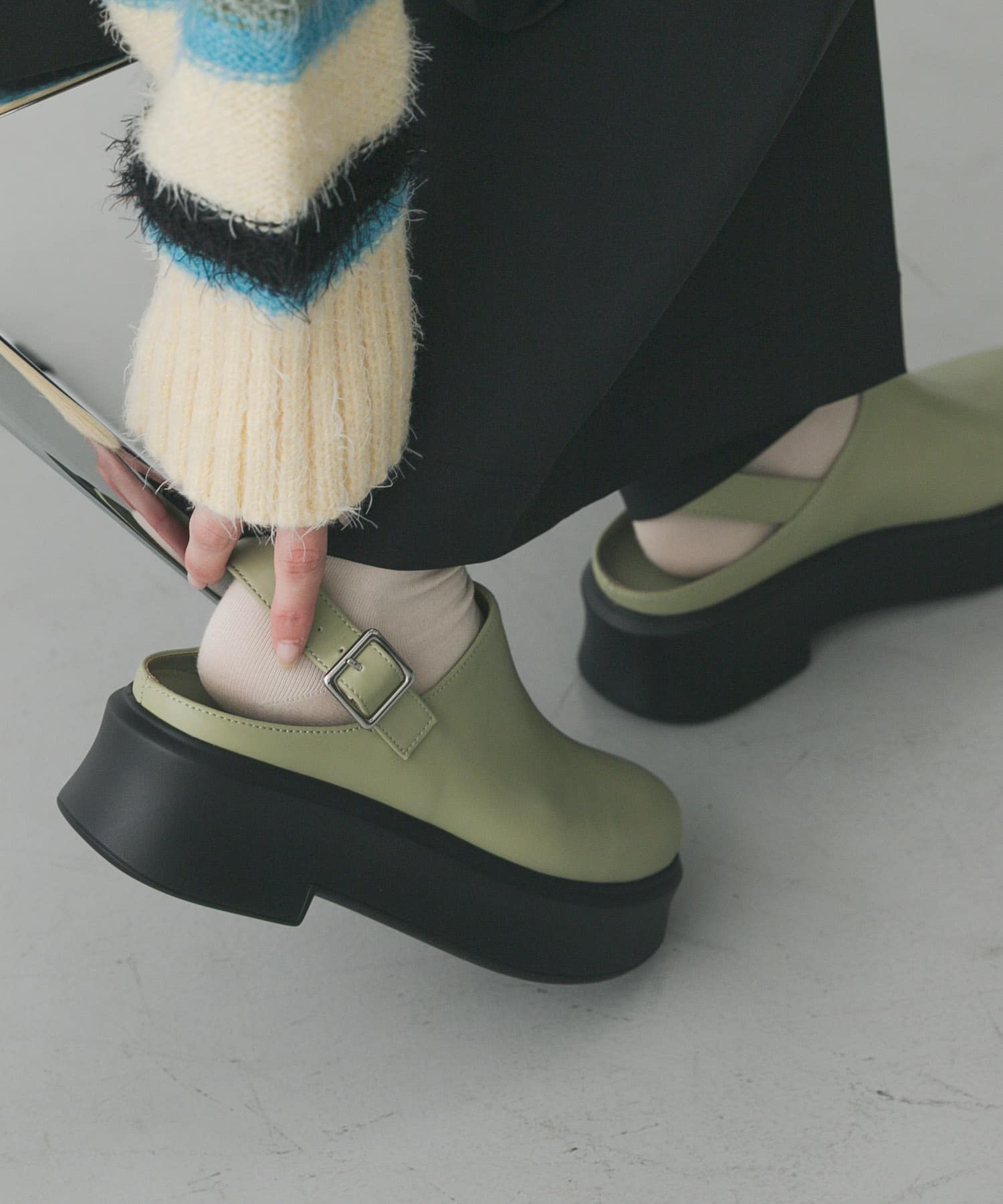 クロッグベルトサボ Y.BEIGE S