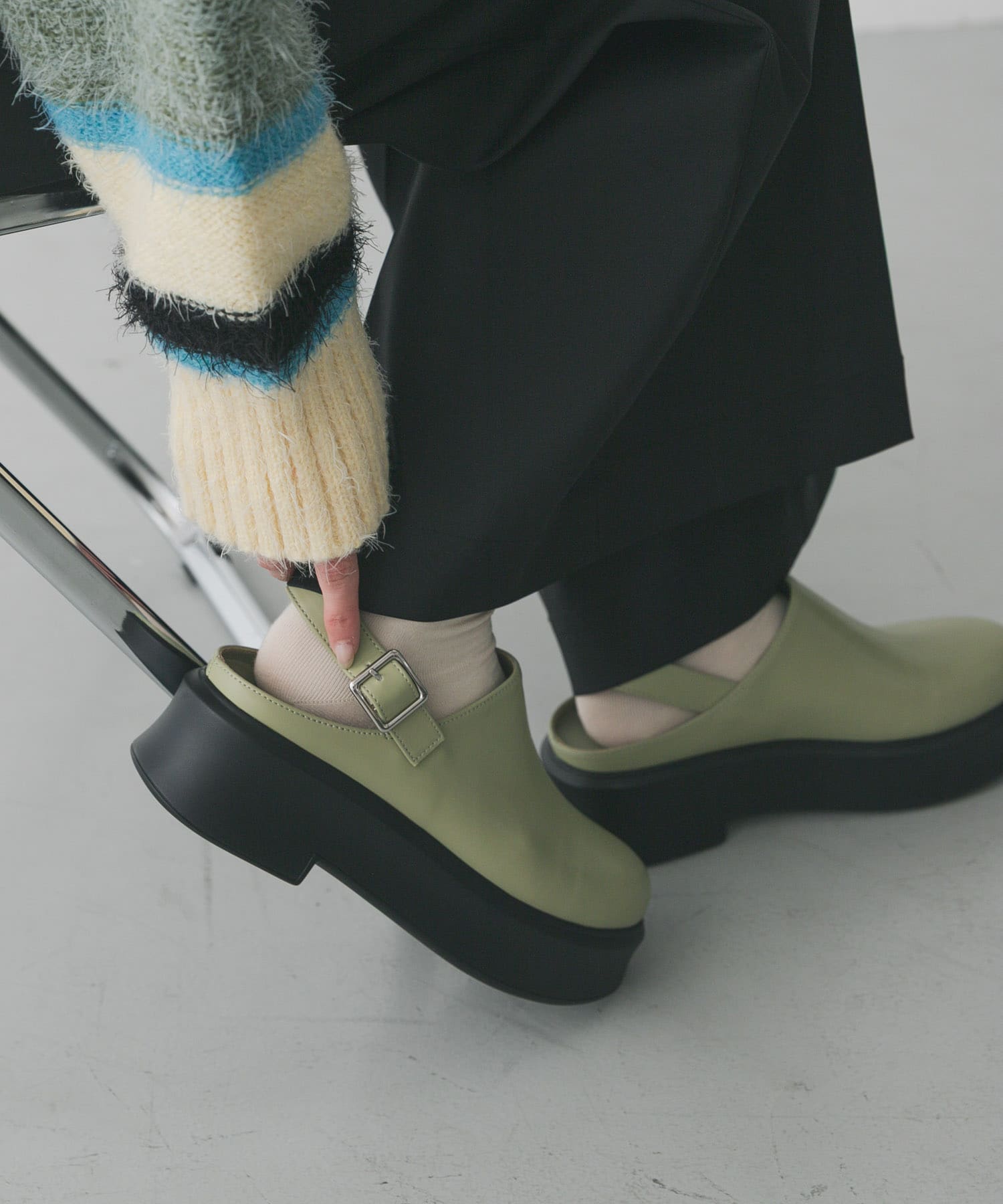 クロッグベルトサボ Y.BEIGE S