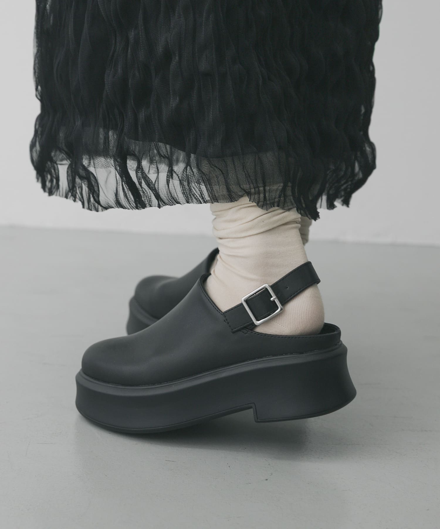 クロッグベルトサボ BLACK S