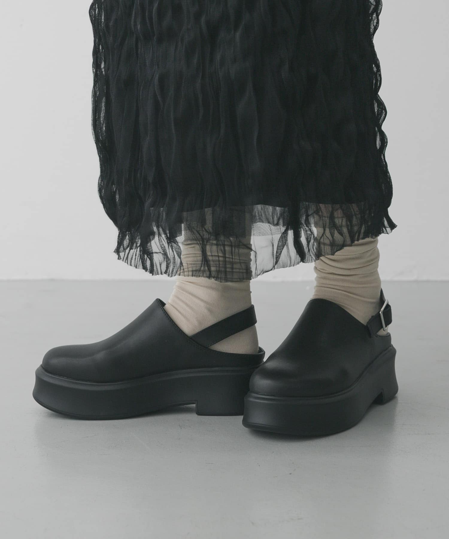 クロッグベルトサボ BLACK S