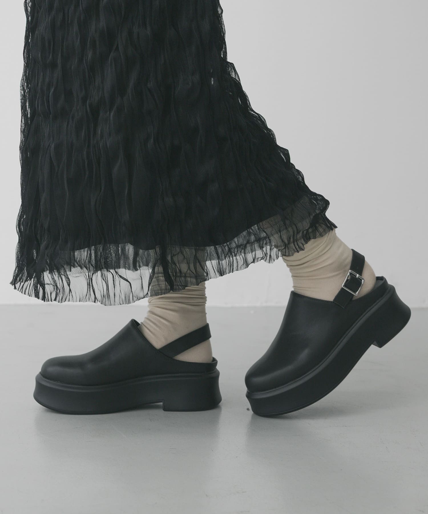 クロッグベルトサボ BLACK S