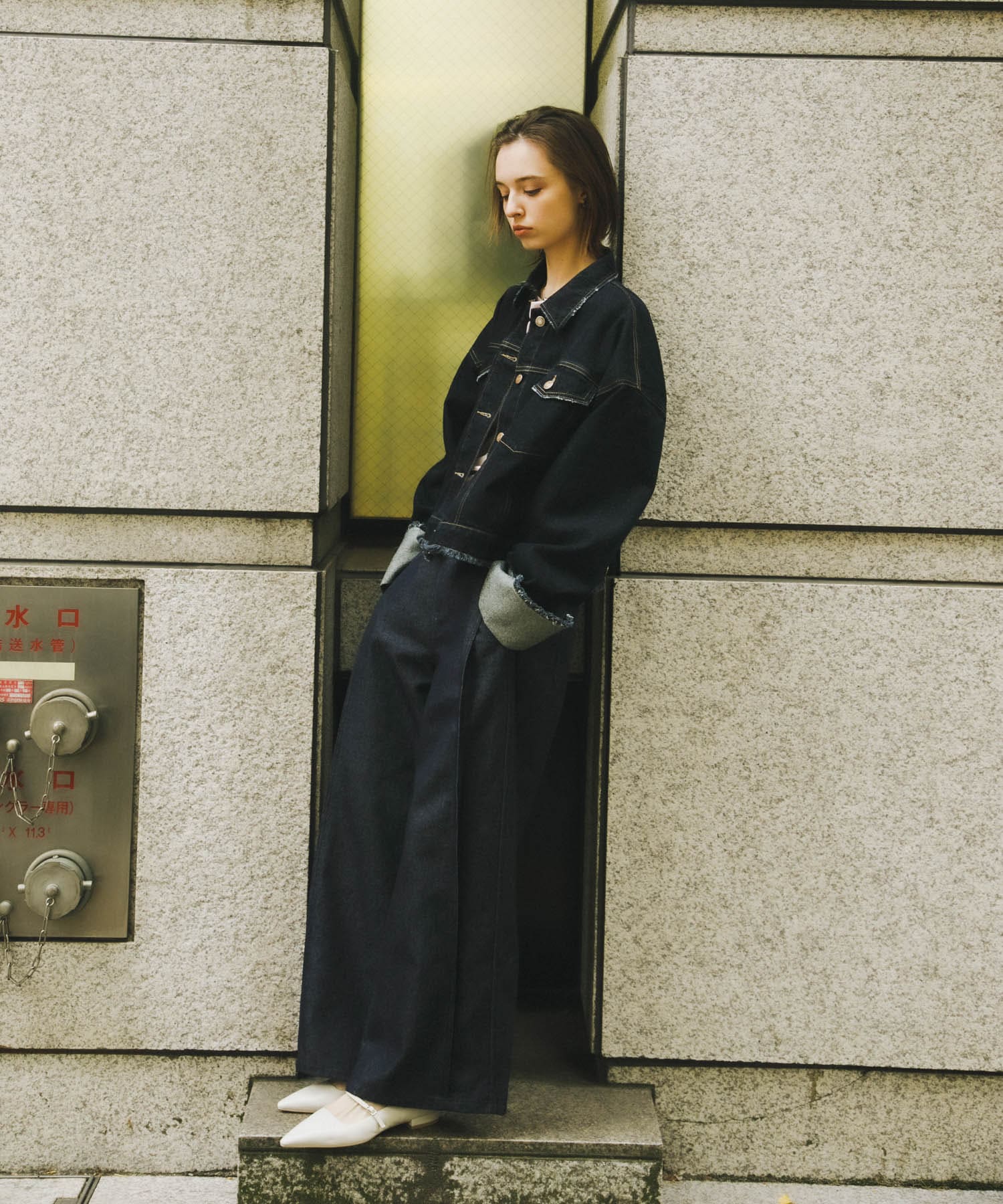 『抗菌』ポインテッドフラットパンプス IVORY S