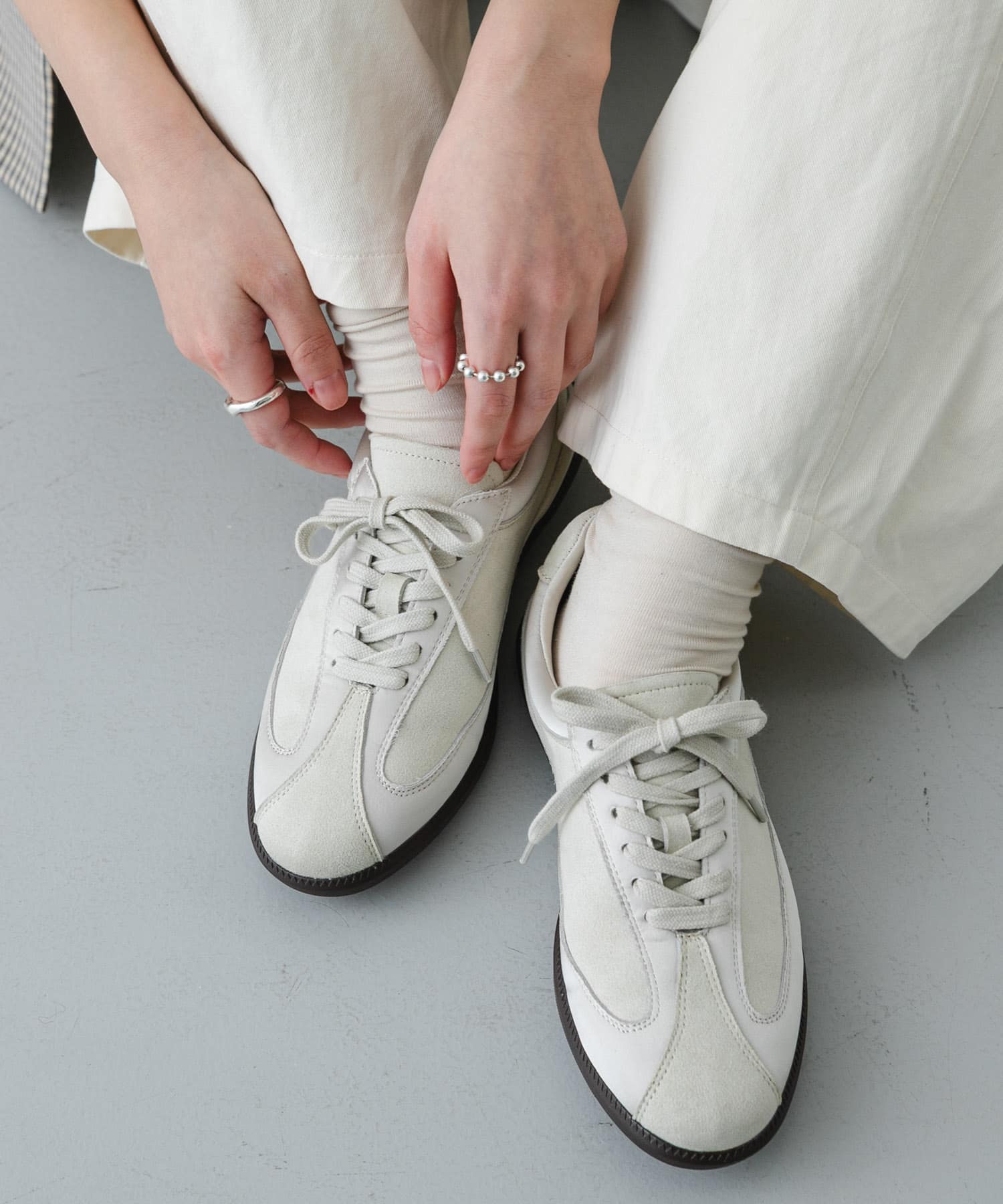 『抗菌/消臭』コンビジャーマントレーナースニーカー IVORY S