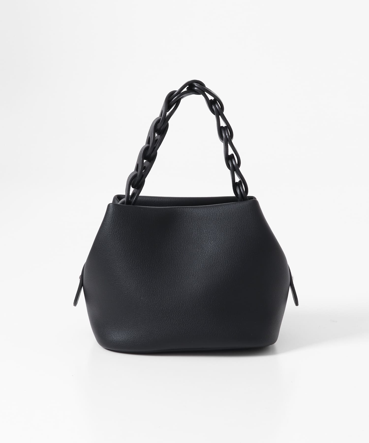 チェーンハンドルパフバッグ BLACK One