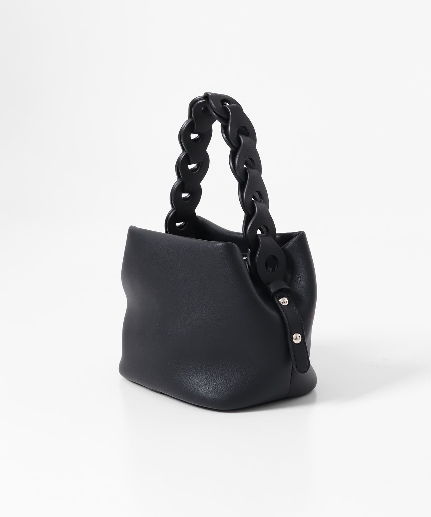チェーンハンドルパフバッグ BLACK One