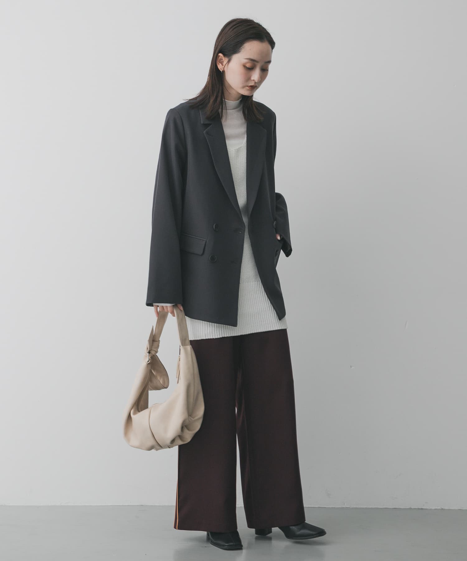 クロワッサンショルダーバッグ BEIGE One