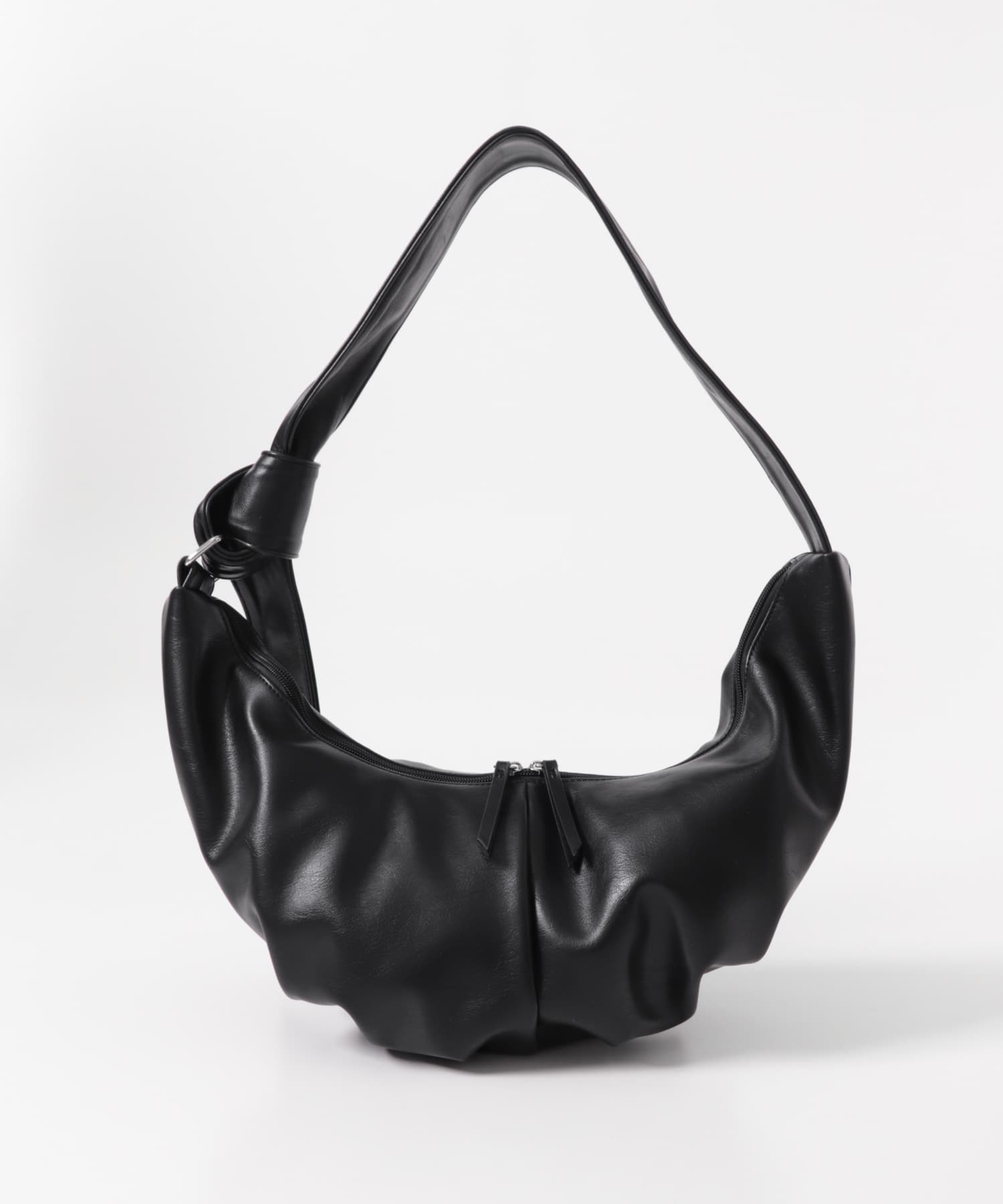 クロワッサンショルダーバッグ BLACK One