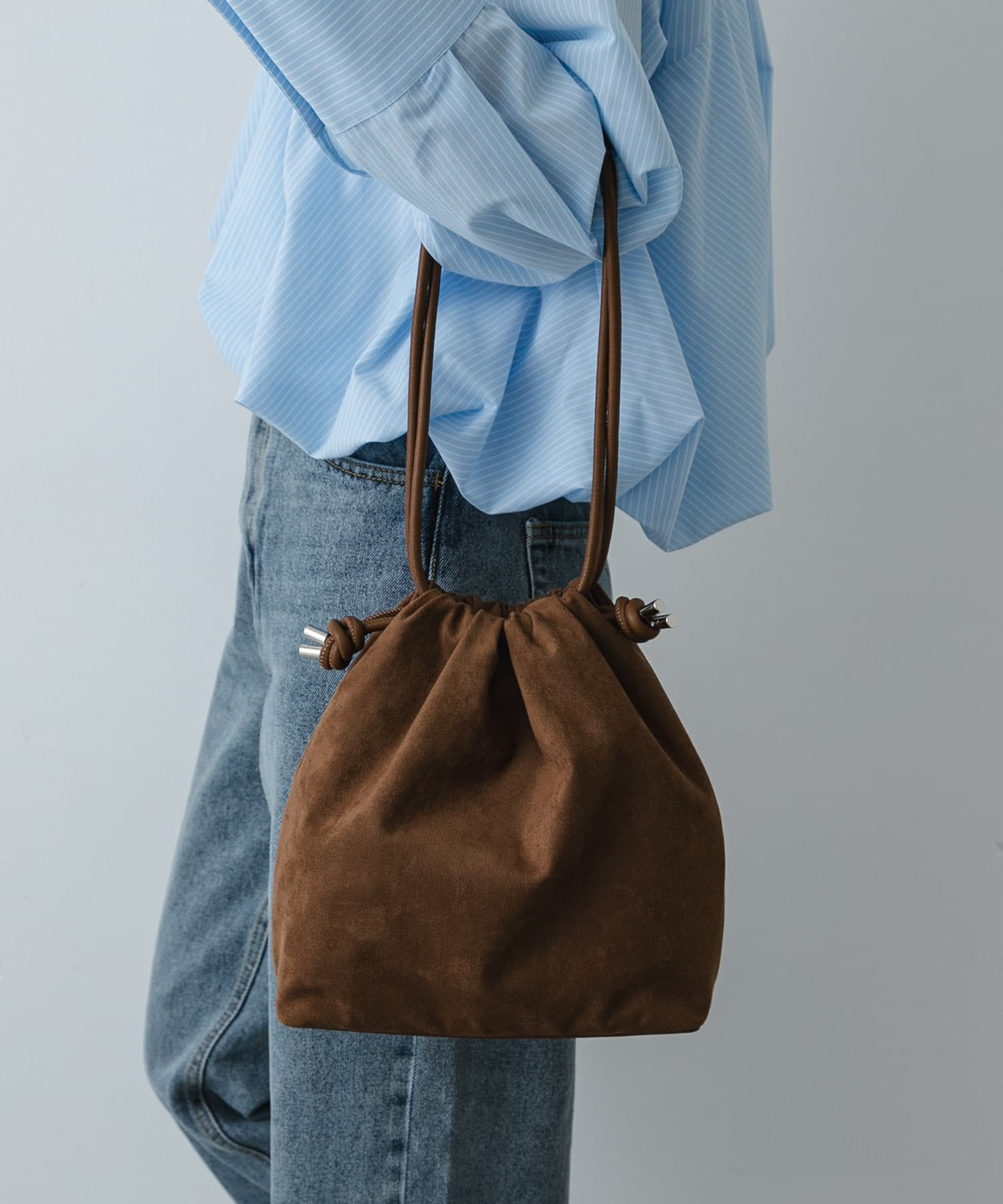 マチツキキンチャクバッグ BROWN One