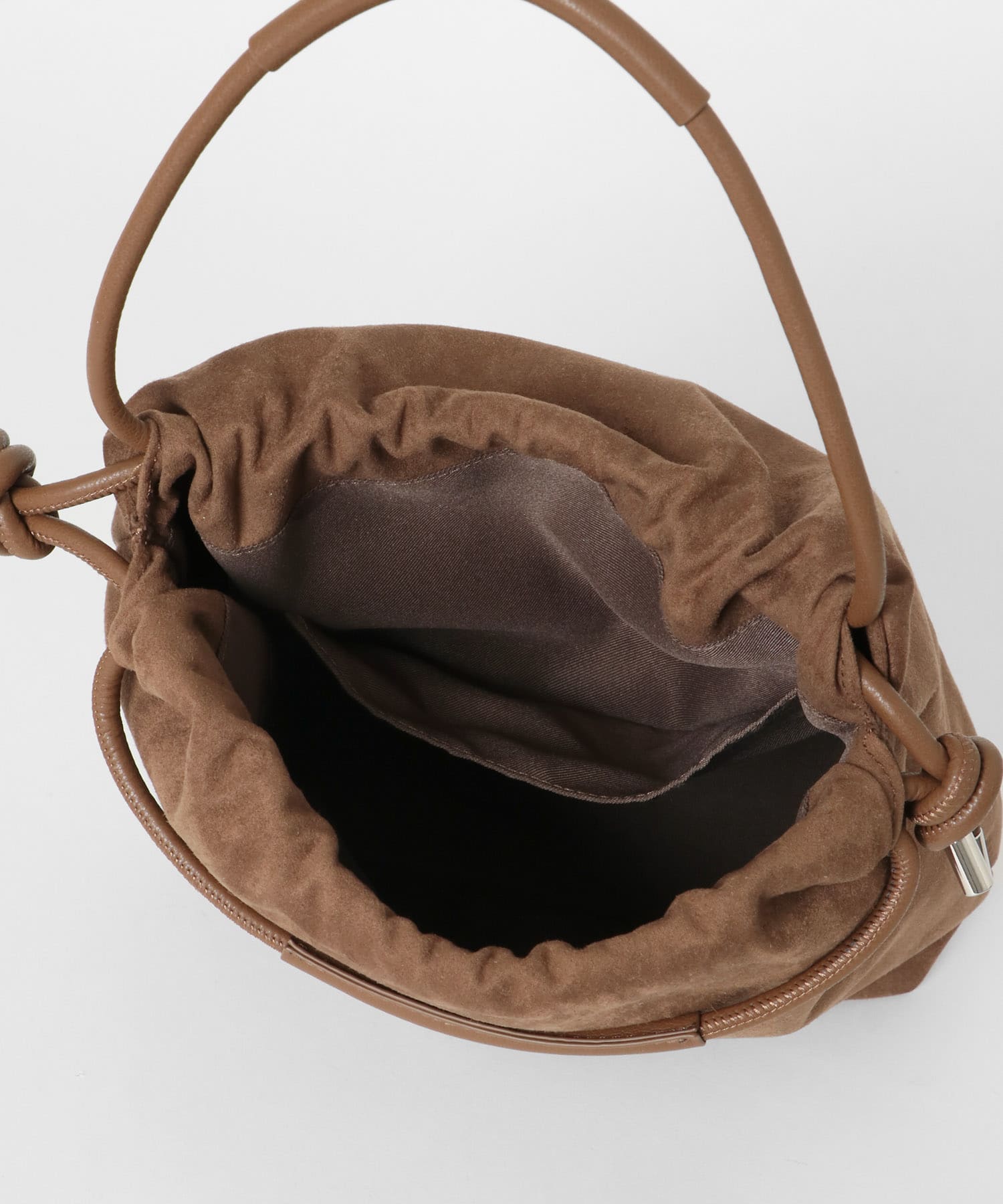 マチツキキンチャクバッグ BROWN One