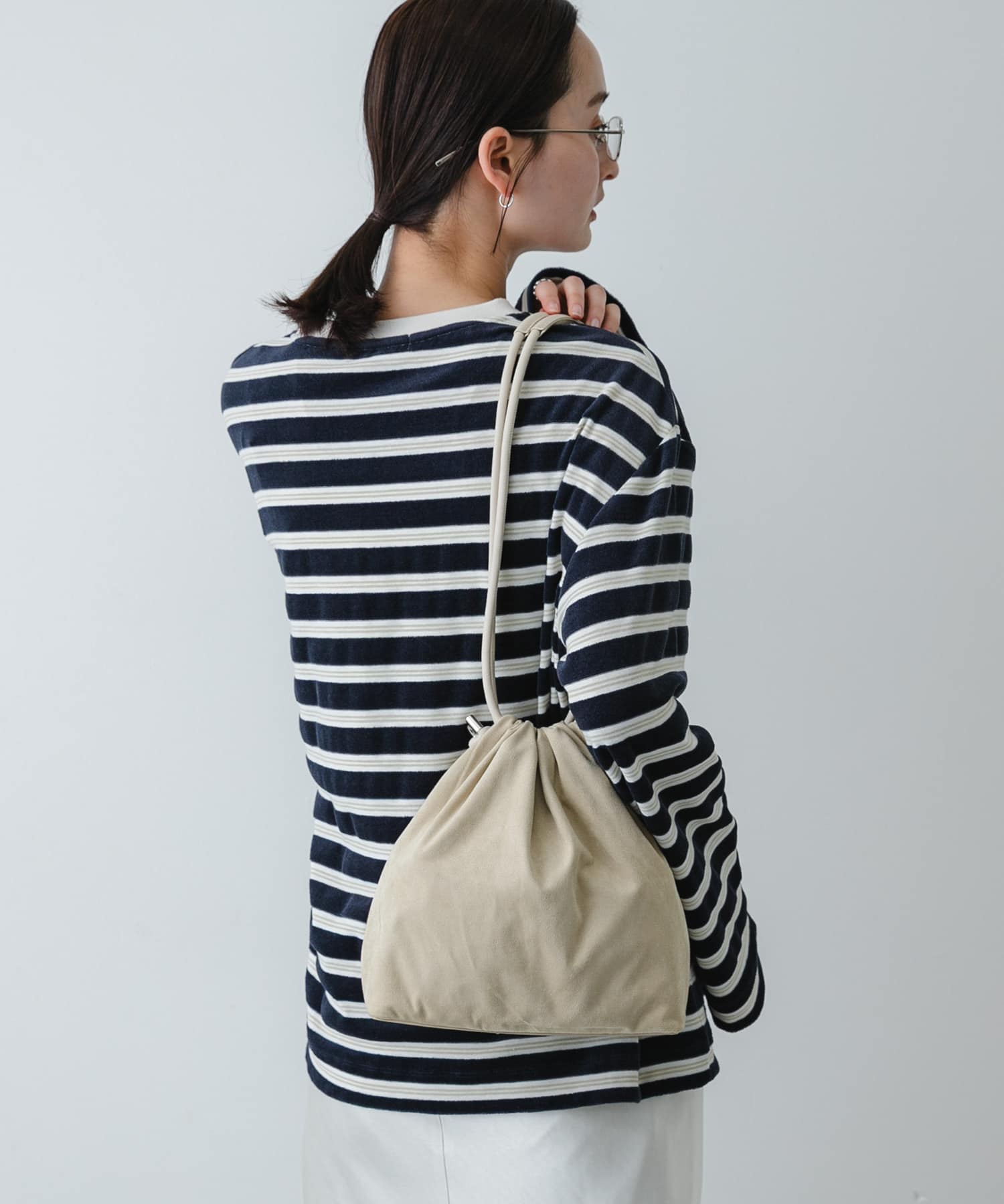 マチツキキンチャクバッグ BEIGE One