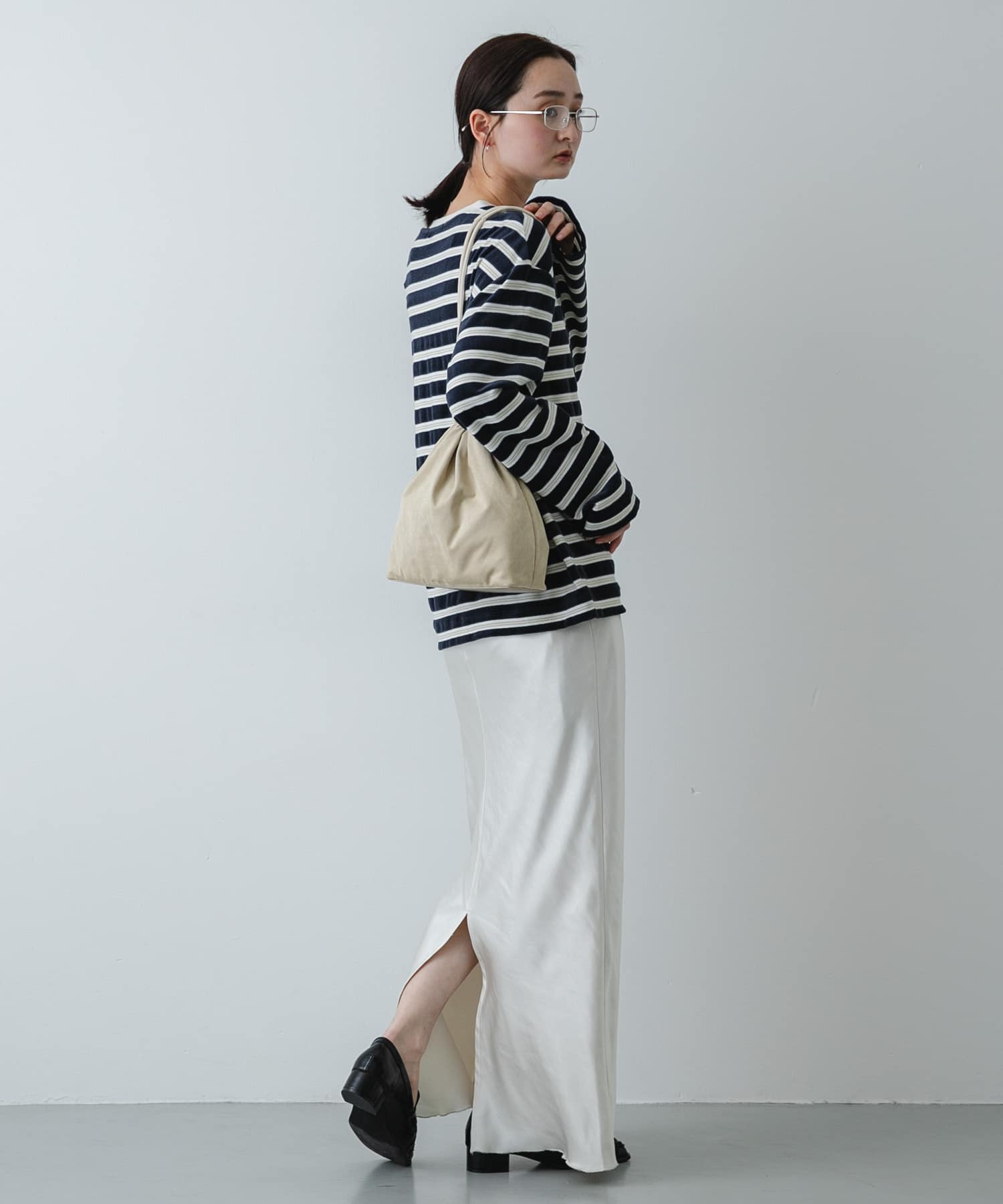 マチツキキンチャクバッグ BEIGE One