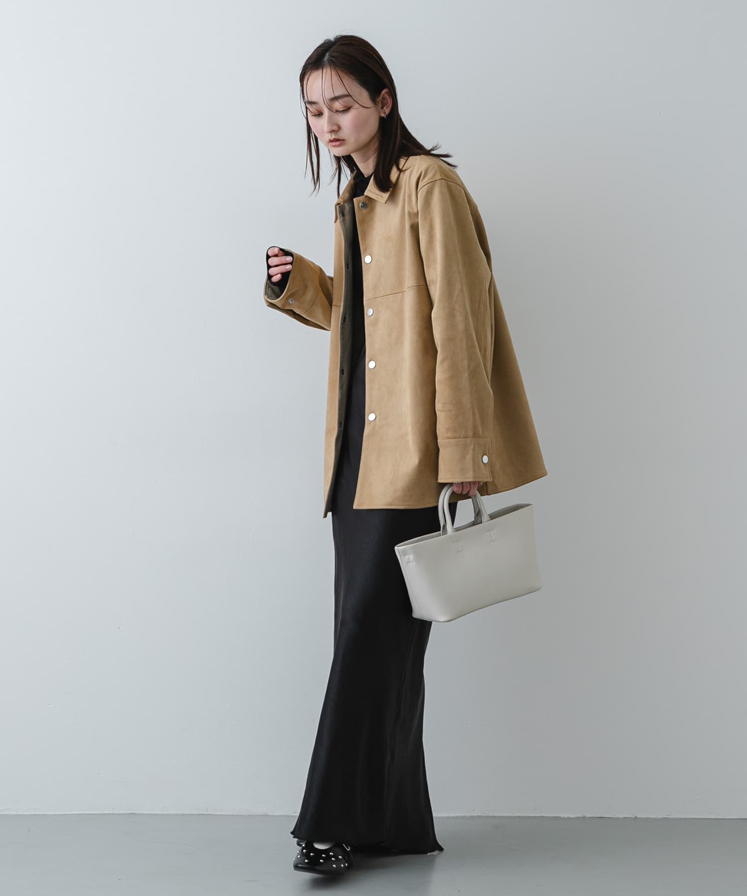 ボックストートバッグ IVORY One