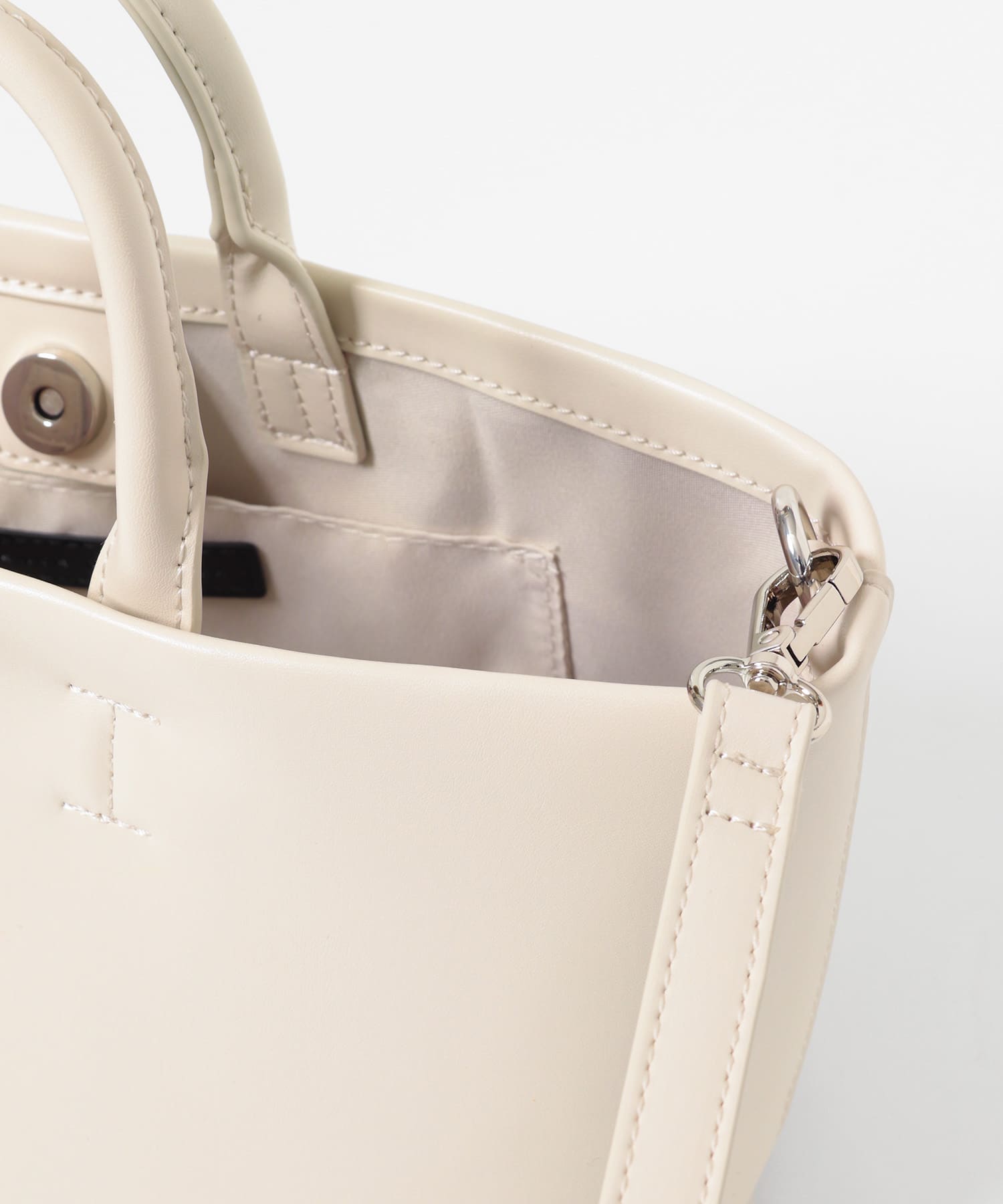 ボックストートバッグ IVORY One