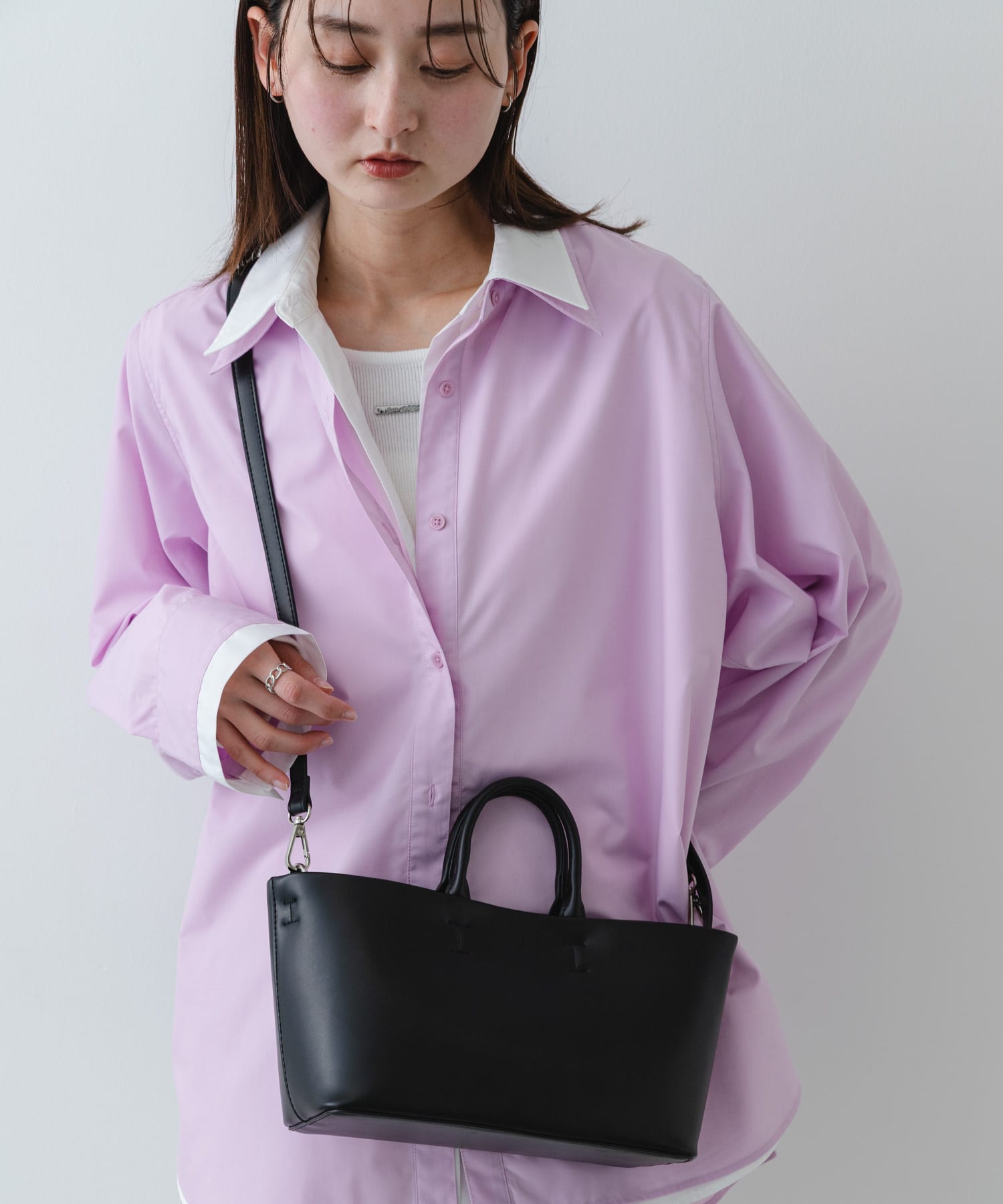 ボックストートバッグ BLACK One