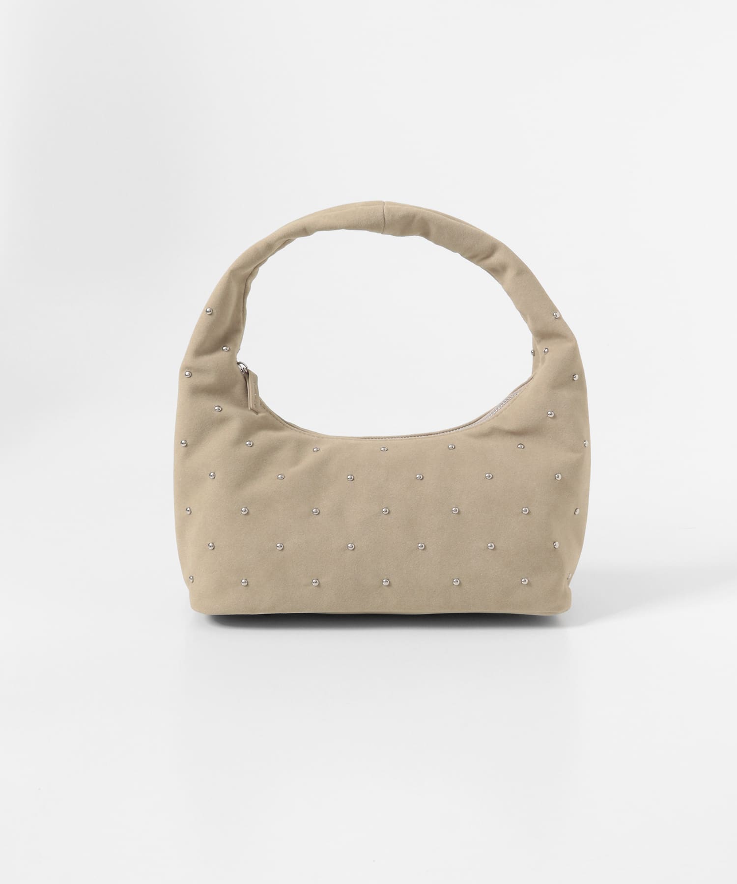 スタッズラウンドバッグ GREIGE One