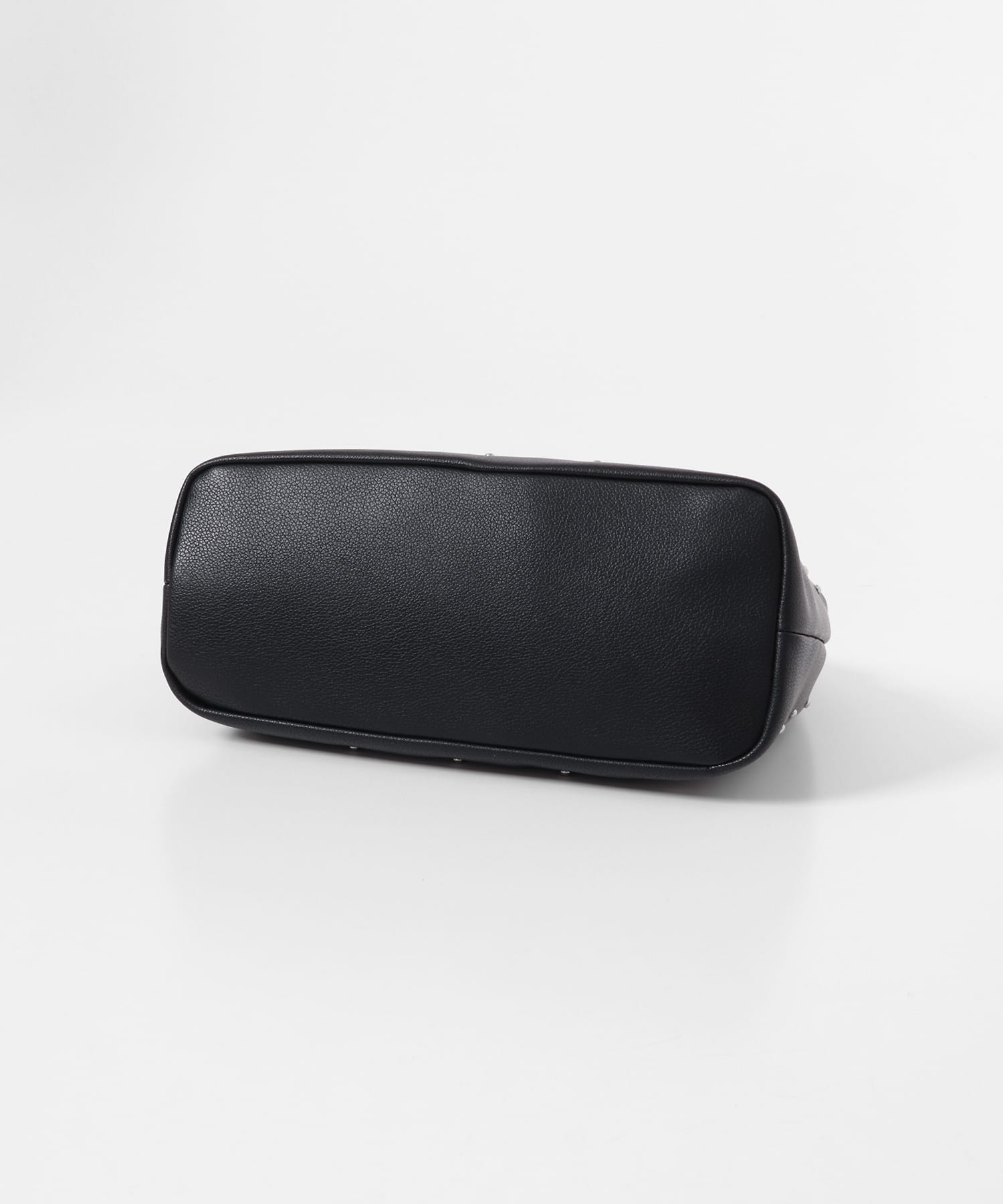 スタッズラウンドバッグ BLACK One