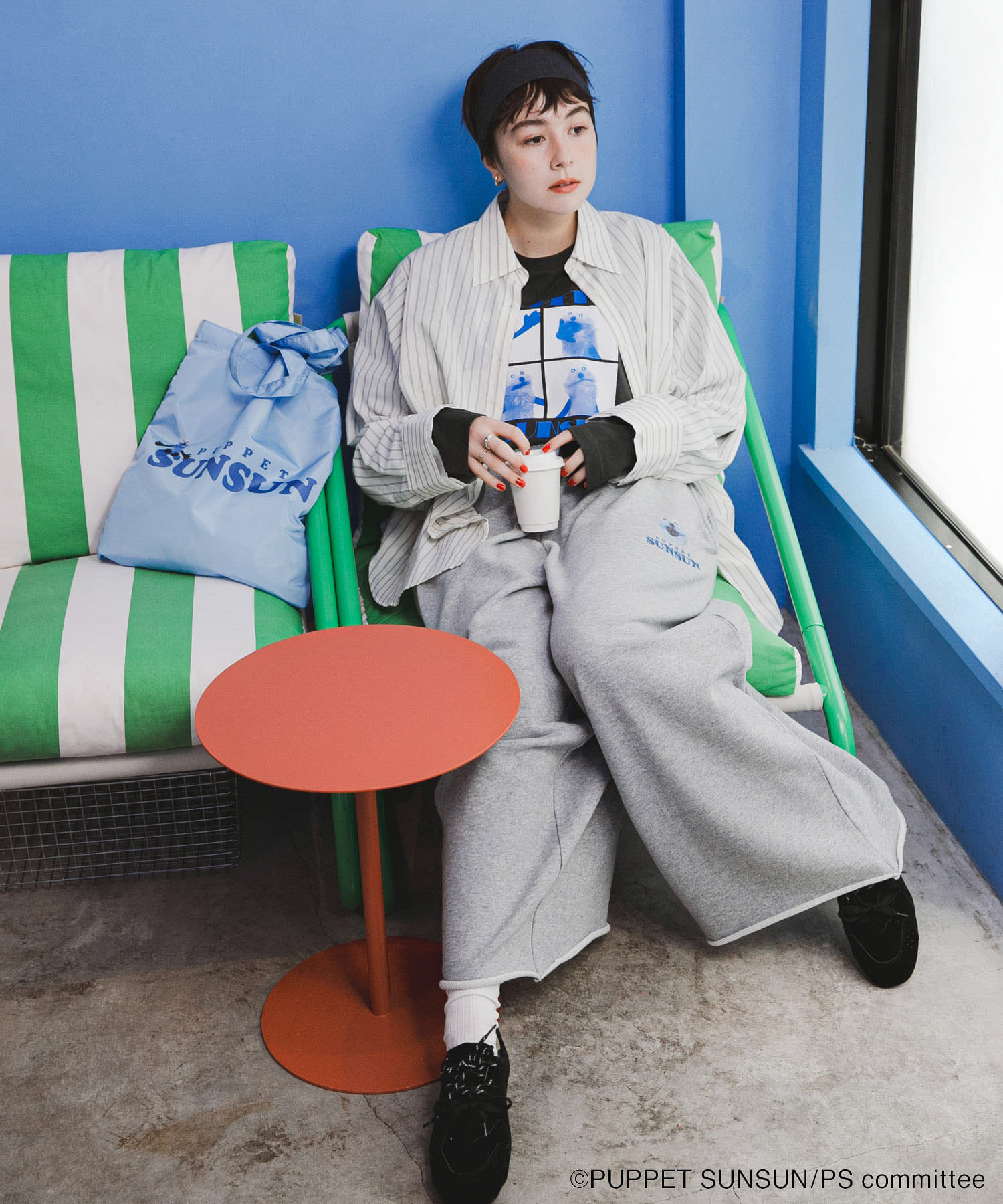 『別注』SUNSUN×SENSE OF PLACE　トートバッグ BLUE One