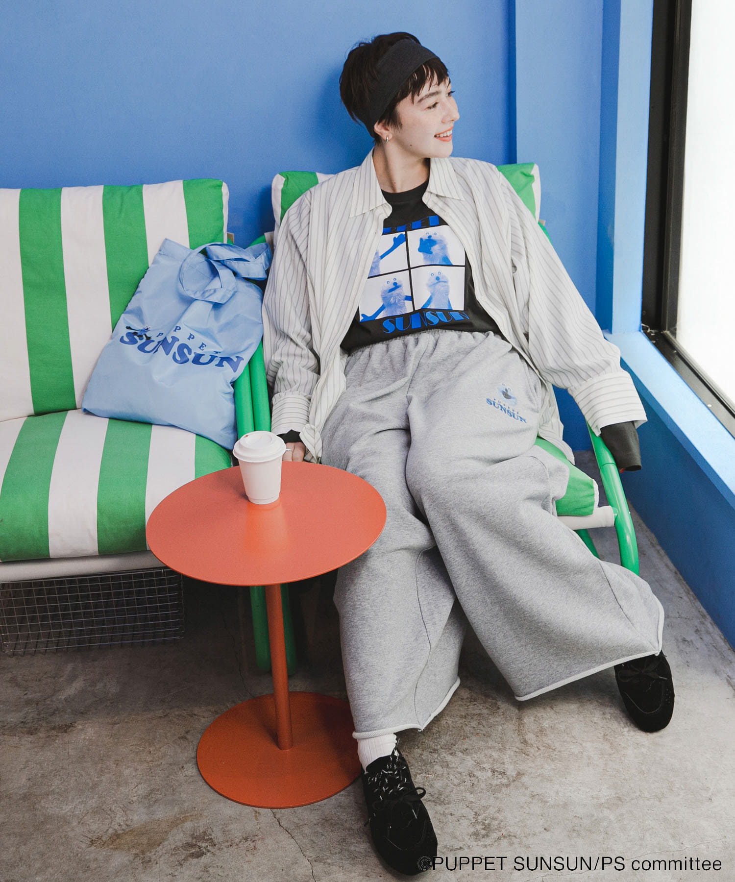 『別注』SUNSUN×SENSE OF PLACE　トートバッグ BLUE One