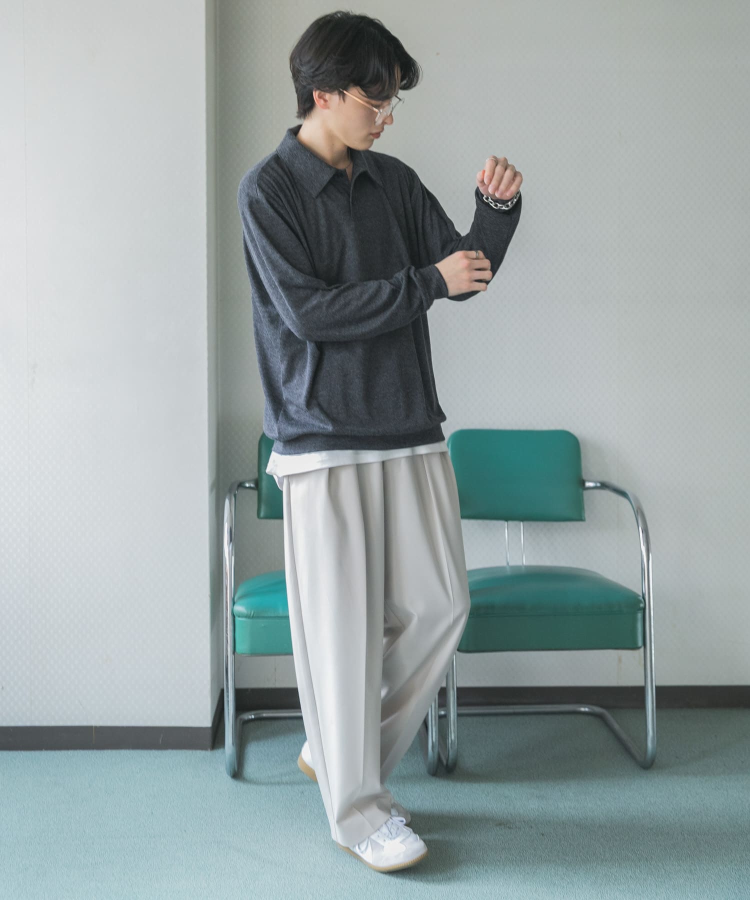 身長：173cm サイズ：L