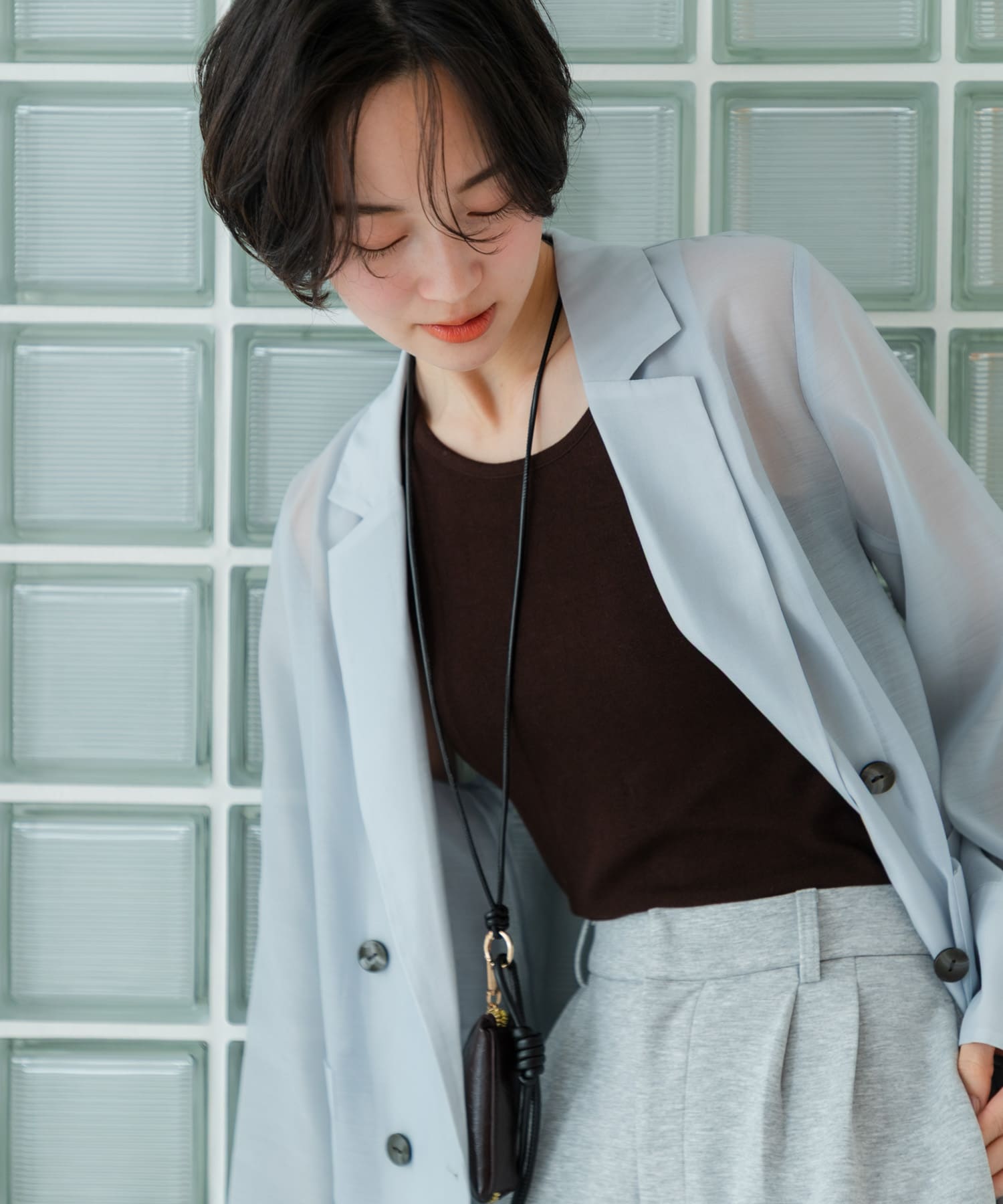 アシメネックカップツキキャミソール