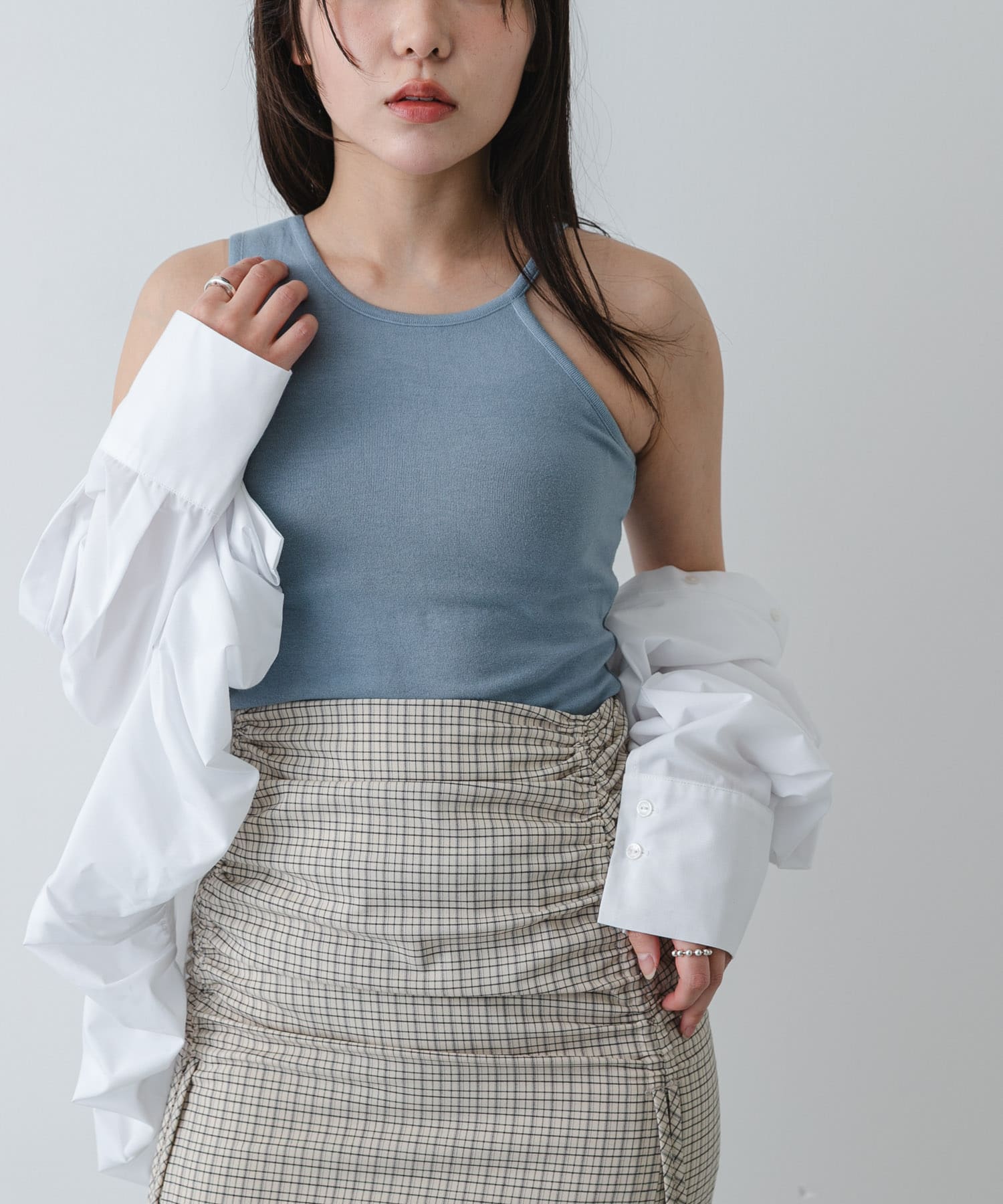 身長：158cm サイズ：one