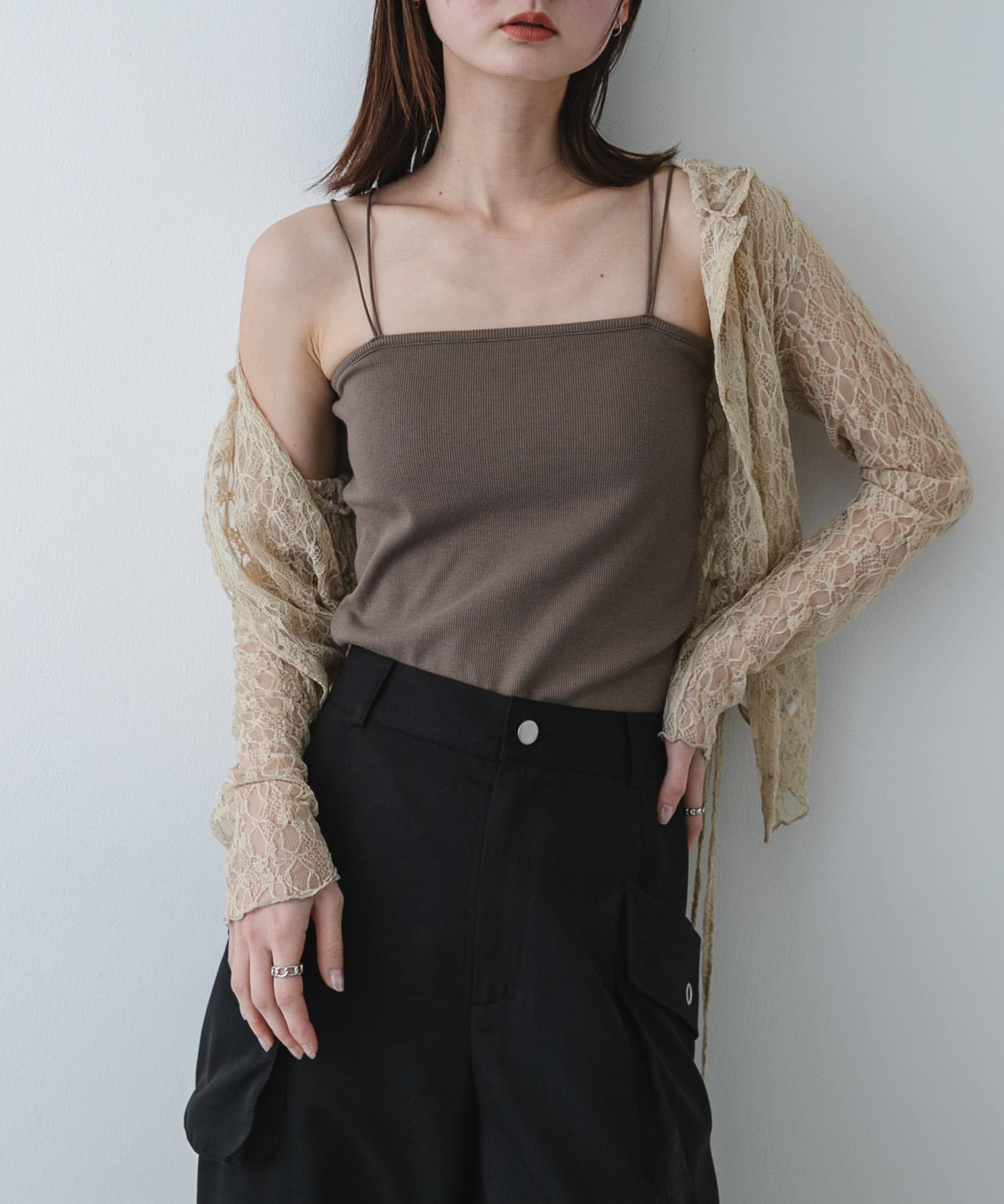 身長：169cm サイズ：one