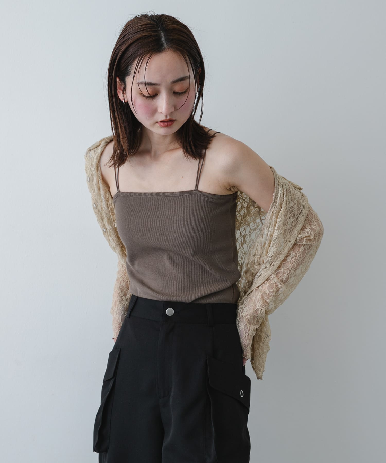 身長：169cm サイズ：one