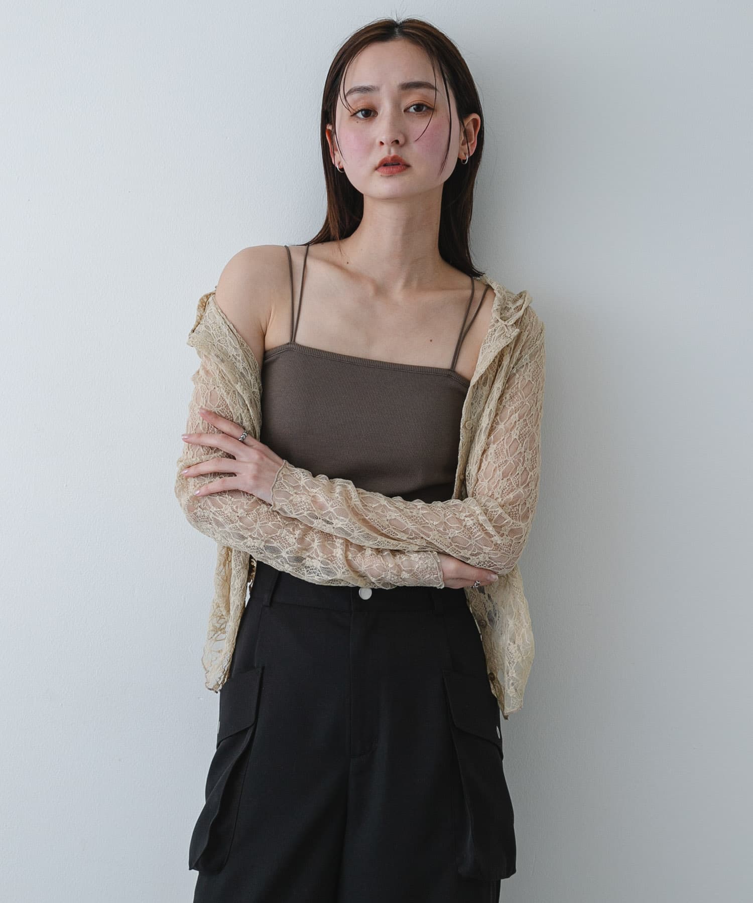 身長：169cm サイズ：one