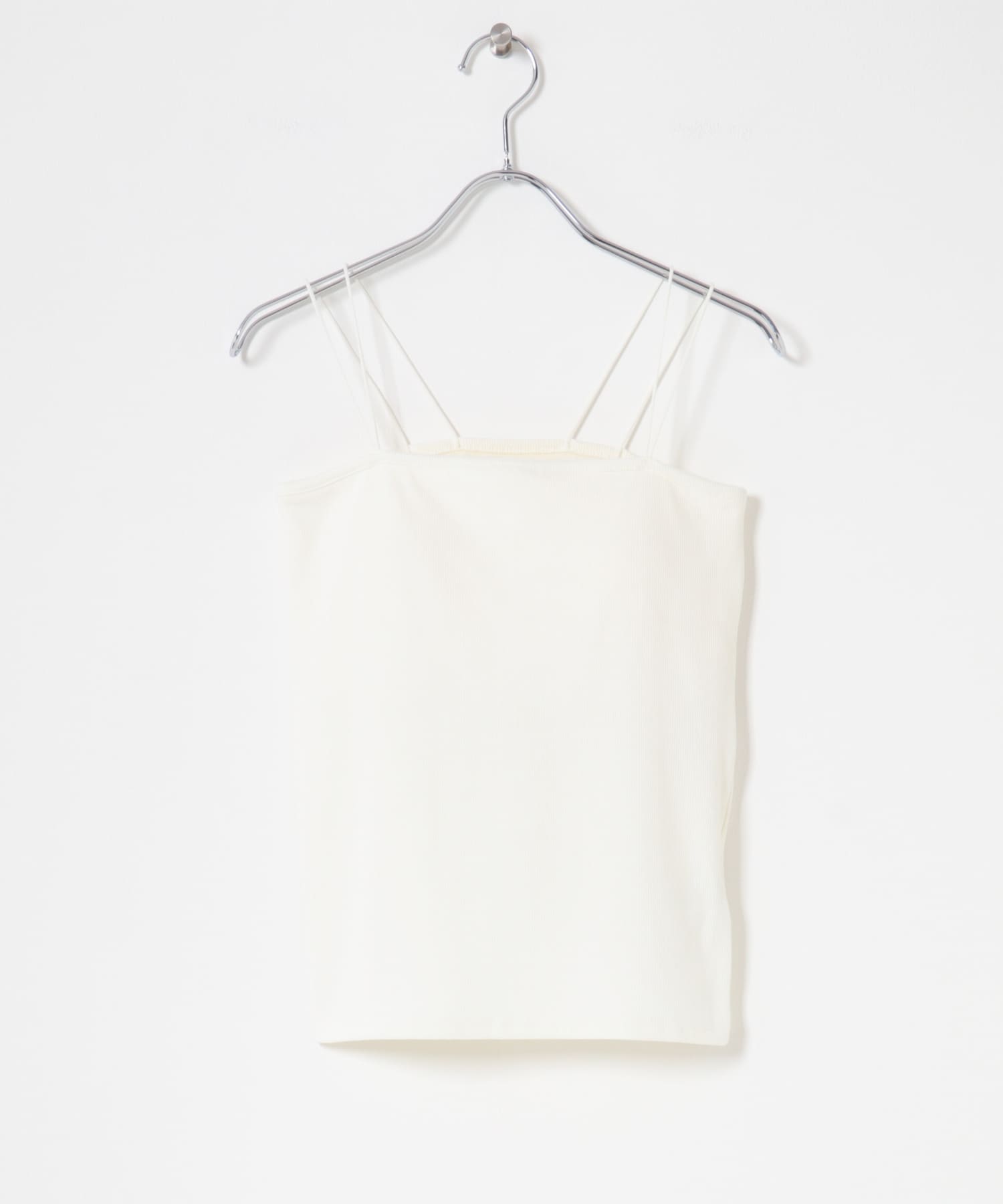 ダブルストラップカップツキキャミソール WHITE One